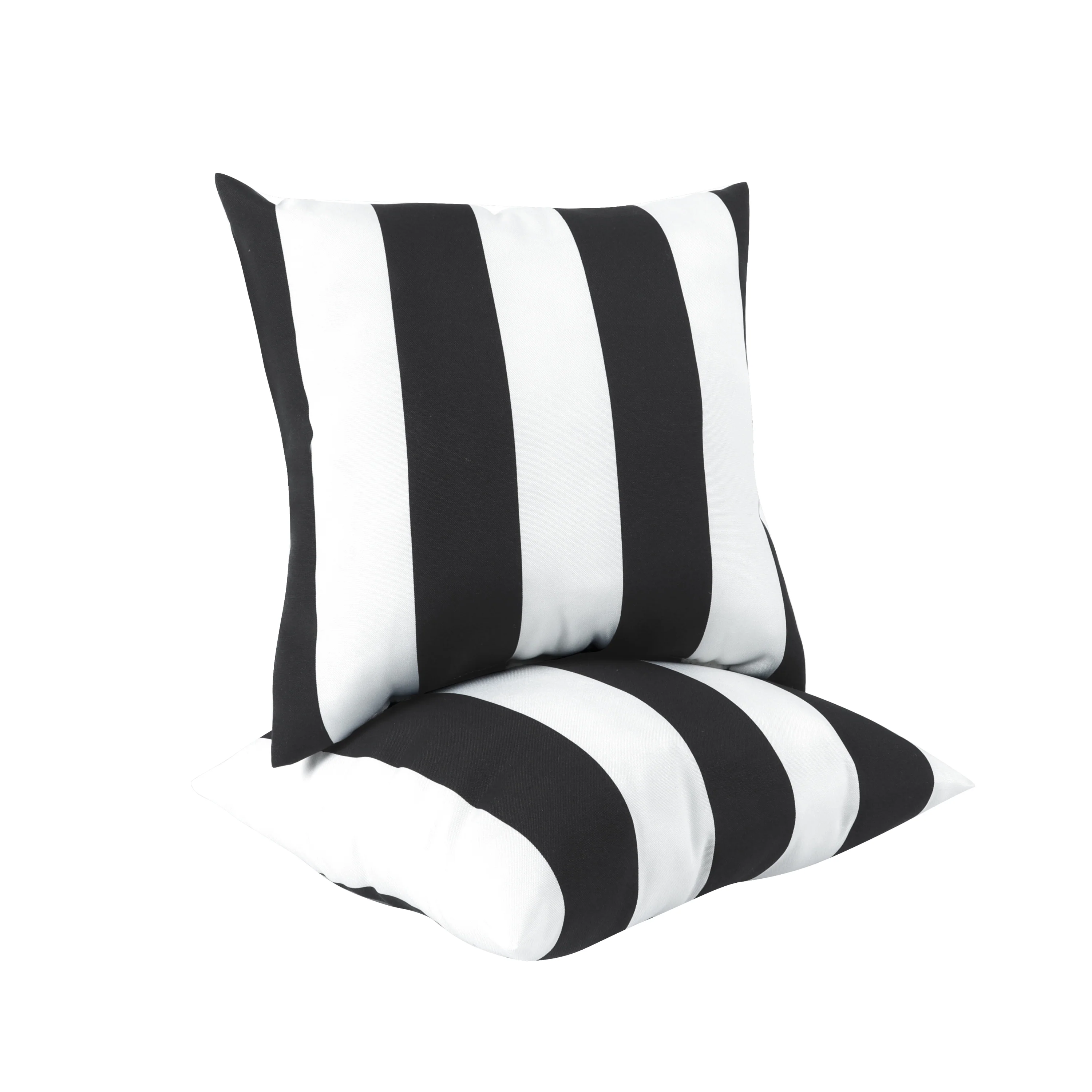 Black & White Outdoor Square Pillows, Set of 2