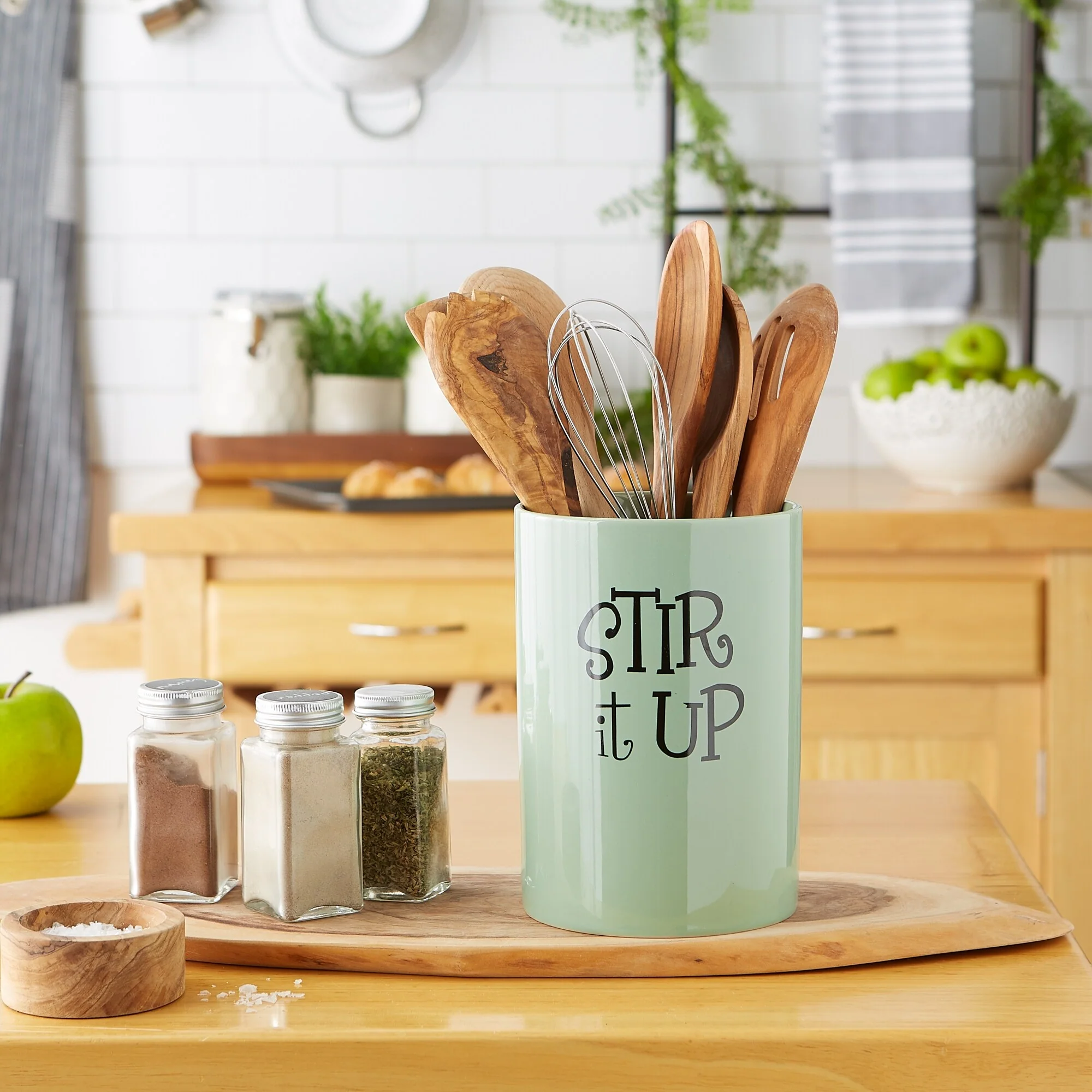 DII Stir It Up Ceramic Utensil Holder
