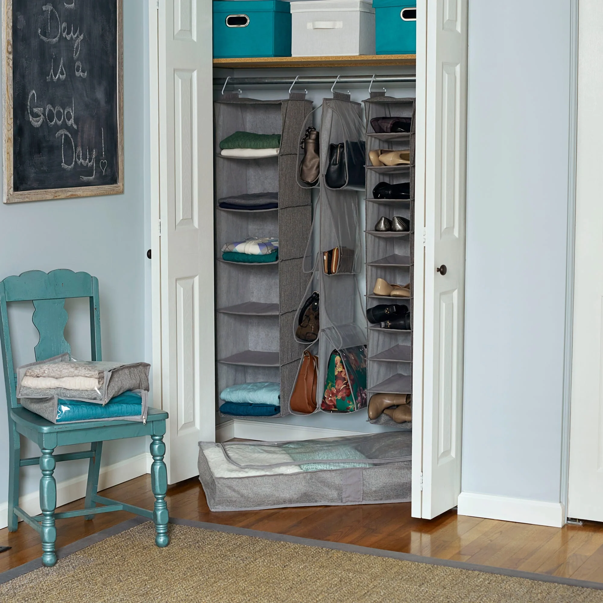 Household Essentials 10-Shelf Wide Hanging Shoe Organizer