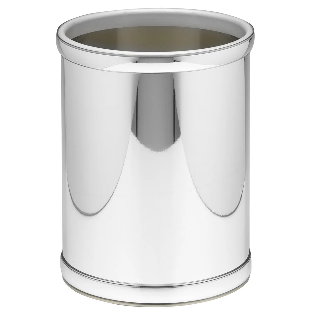Mylar Metalic 10.25-inch Round Waste Basket