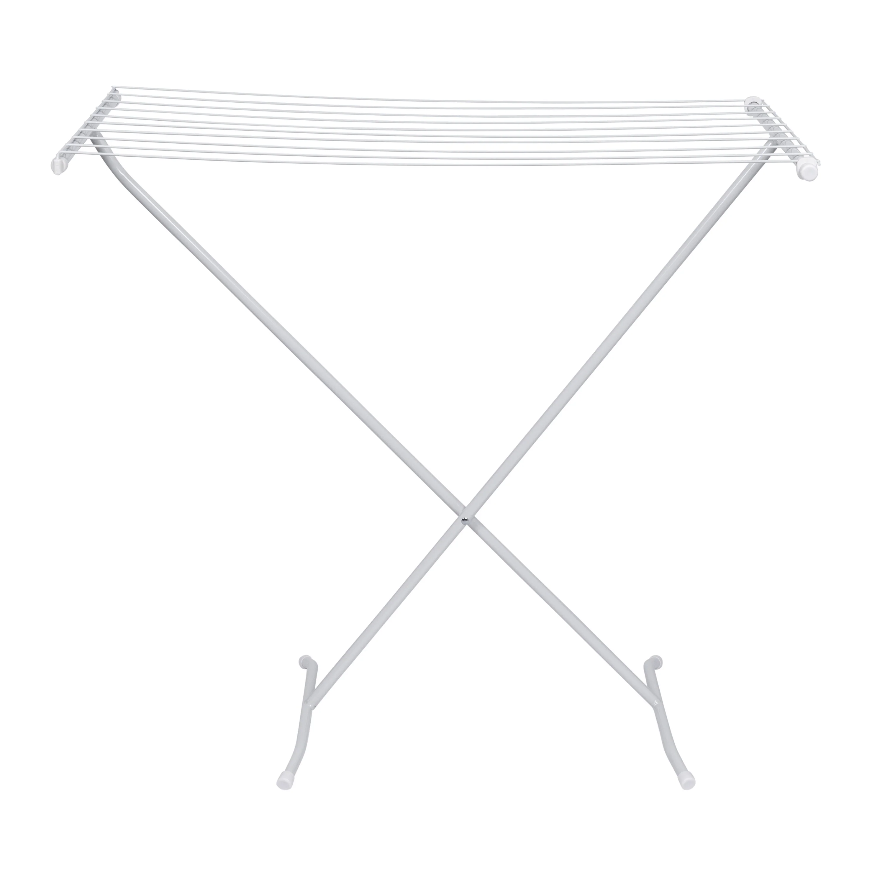Honey-Can-Do White Steel X-Frame Folding Clothes Drying Rack