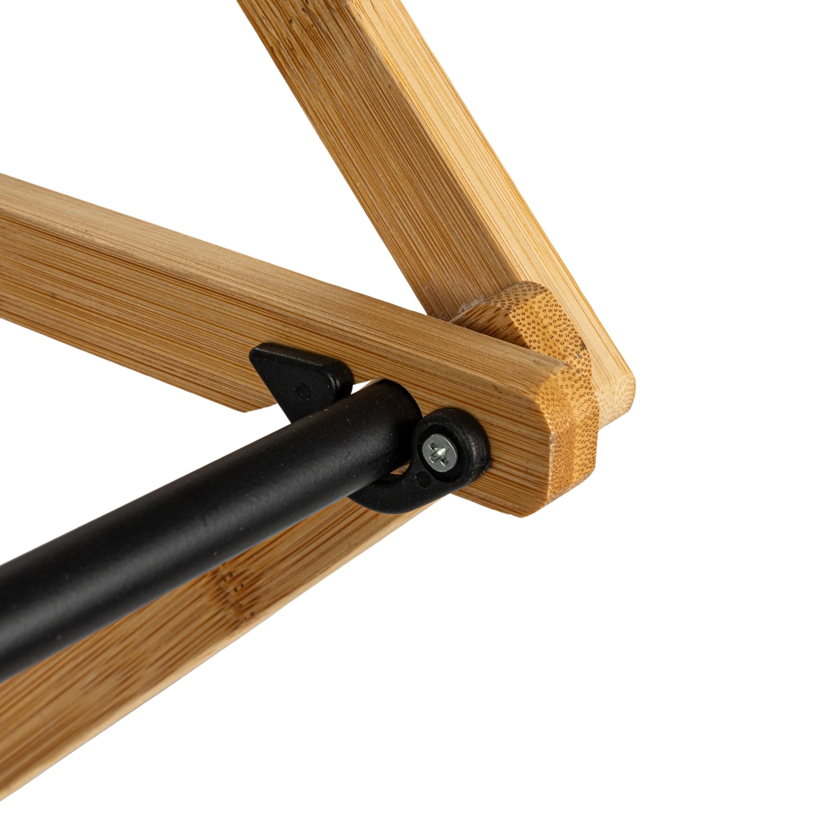 Household Essentials Bamboo Folding Clothes Drying Rack with 14 Coated Metal Dowels - 29.3