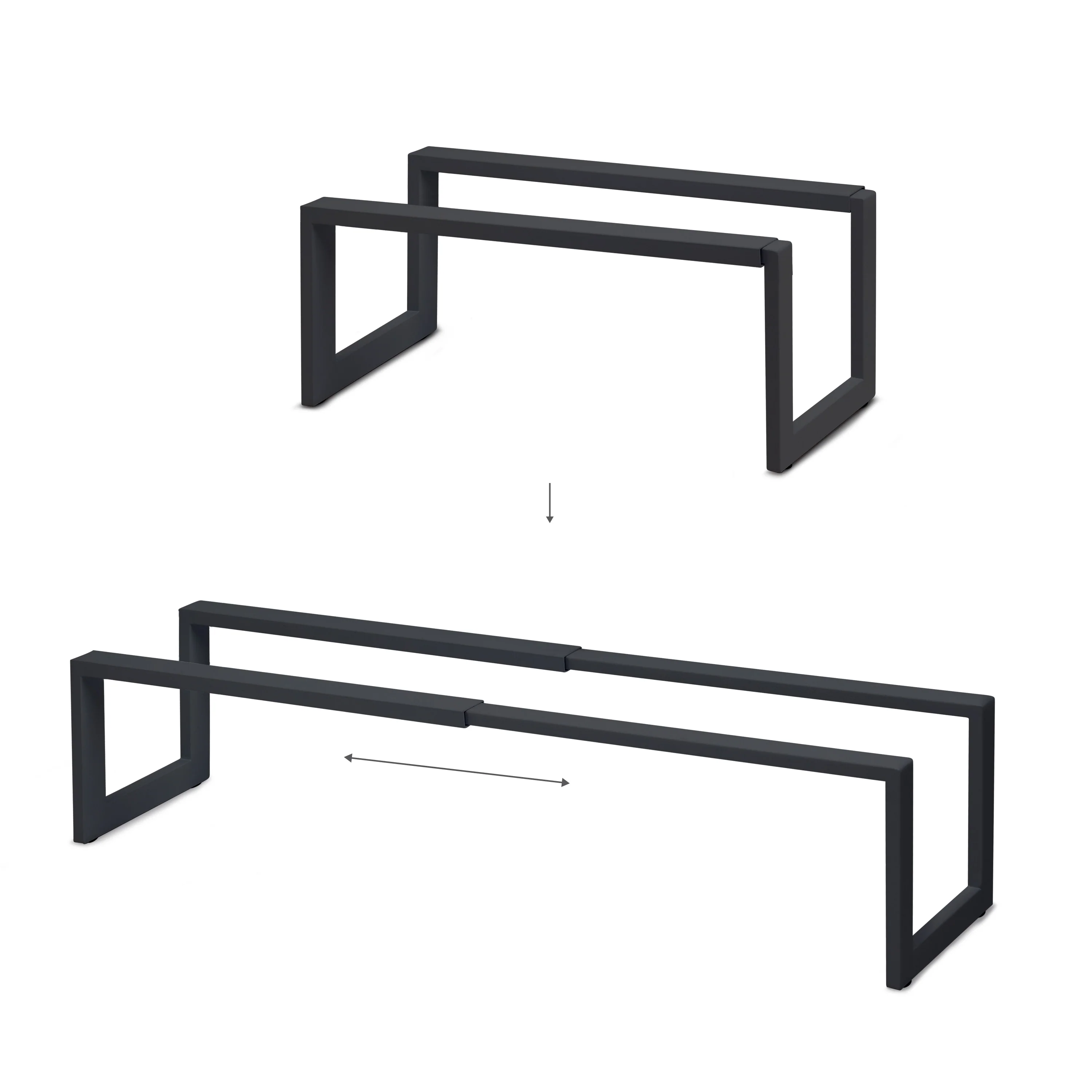 Qualiazero Heavy Duty Steel Expandable Shoe Rack