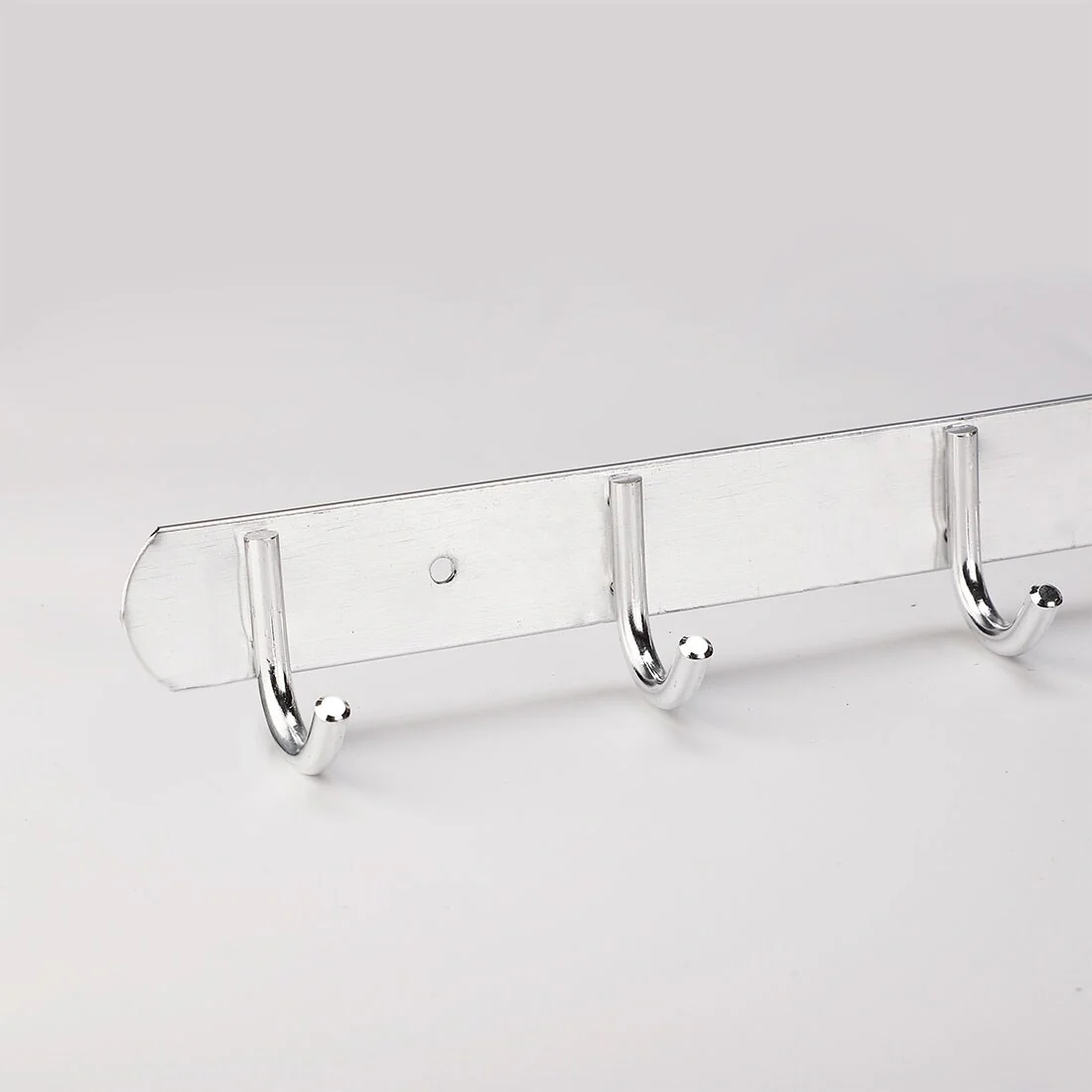 Wall Mounted Hooks Rack Metal Hat Towel Clothes Coat Hook Hanger - Silver Tone