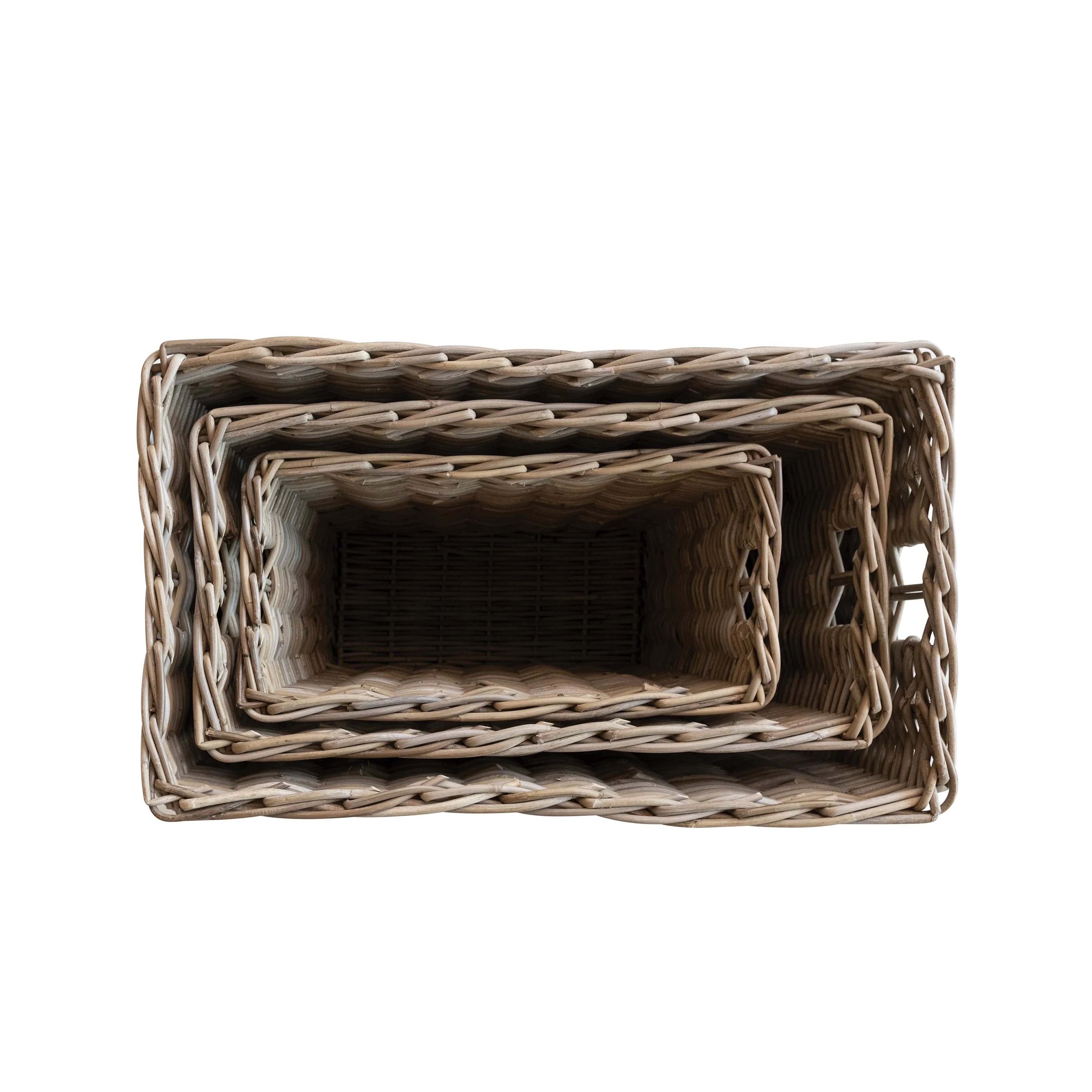 Woven Rattan Basket Storage