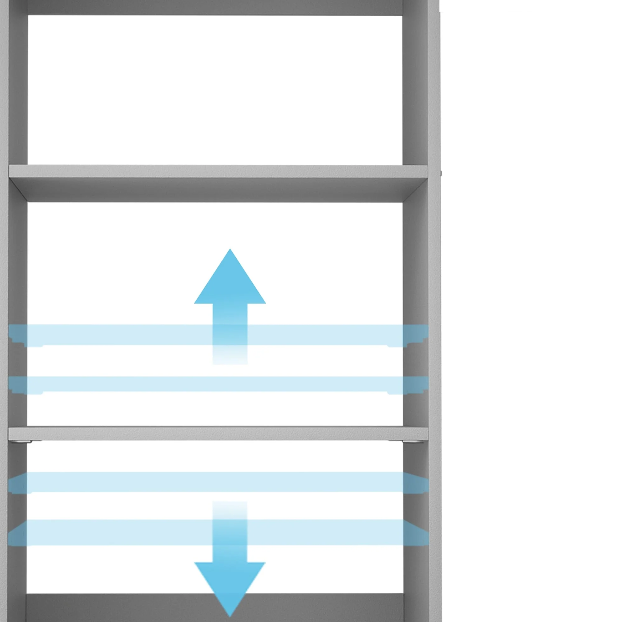 Vryon 40'' W Freestanding Closet System with 10 Storage Shelves and 2 Drawers and 1 Hanging Rods