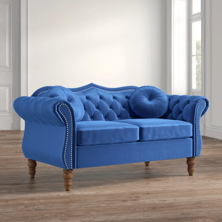 Evianna 65.5'' Velvet Loveseat