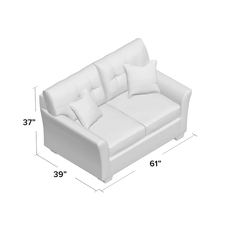 Hermia 61'' Upholstered Loveseat