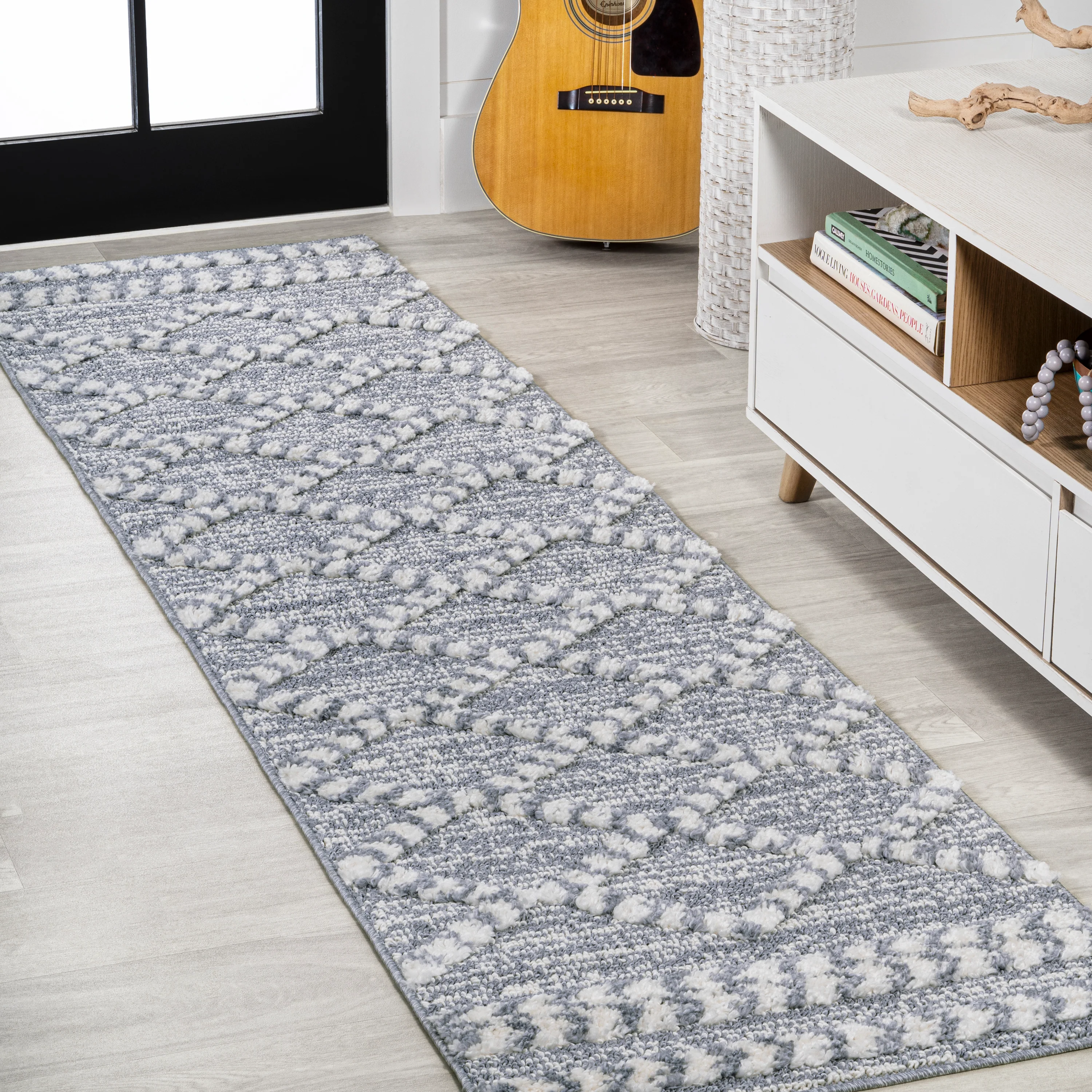 Sofie Moroccan Trellis High-Low Area Rug