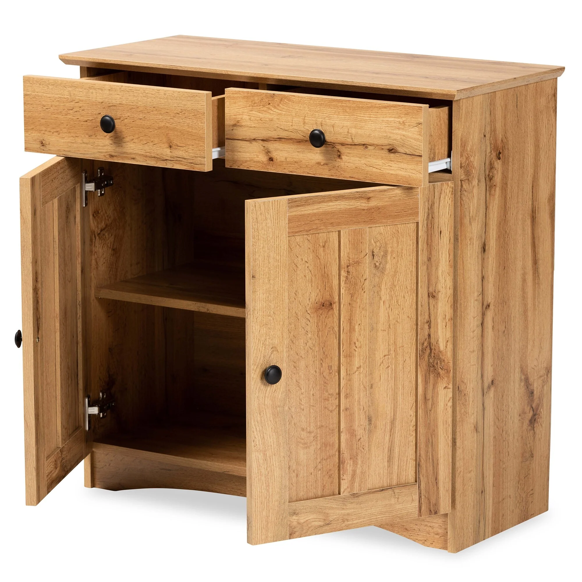 Lauren Modern and Contemporary 2-Door Kitchen Wood Cabinet