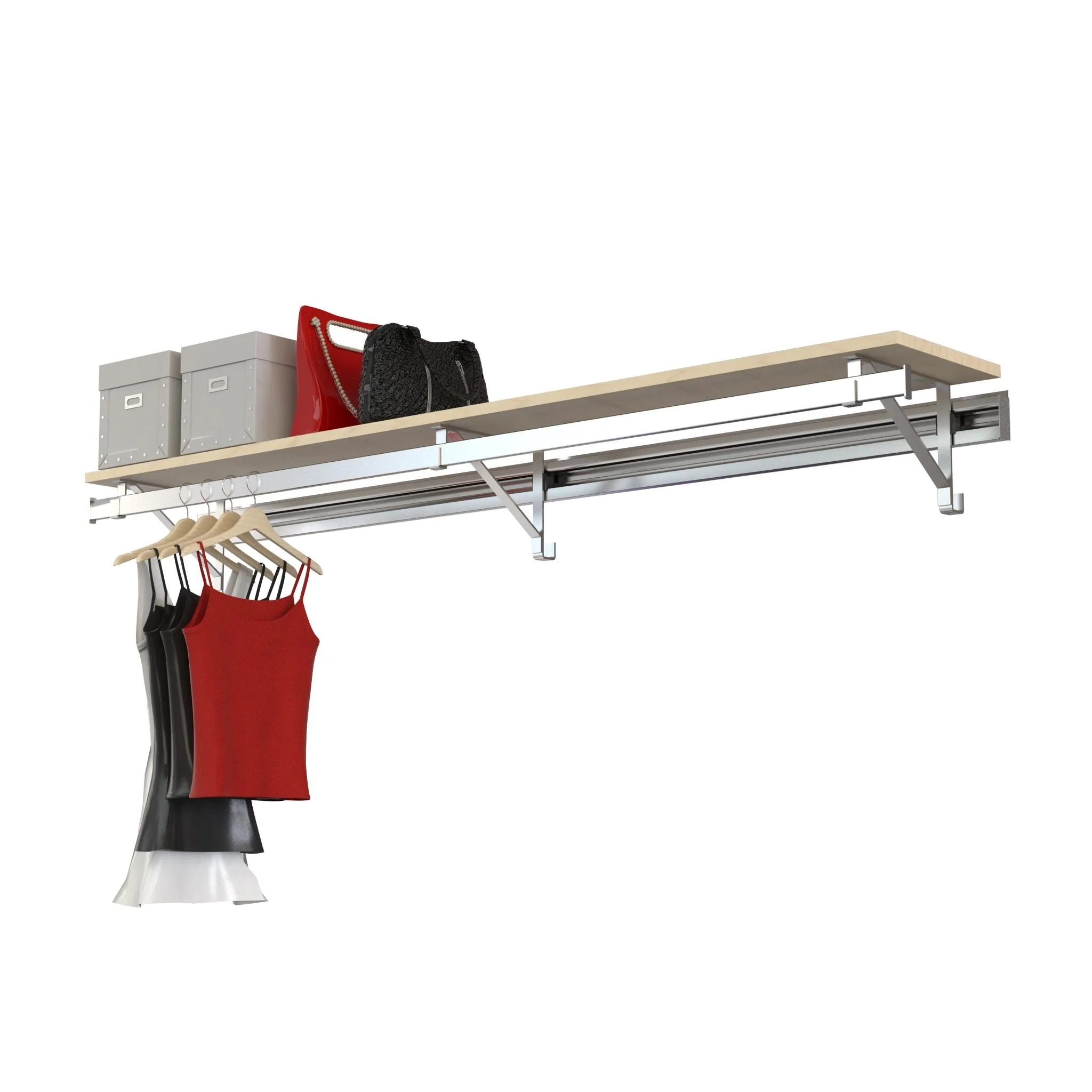 arrange a SPACE RCMSY Single Shelf-Hang Closet System