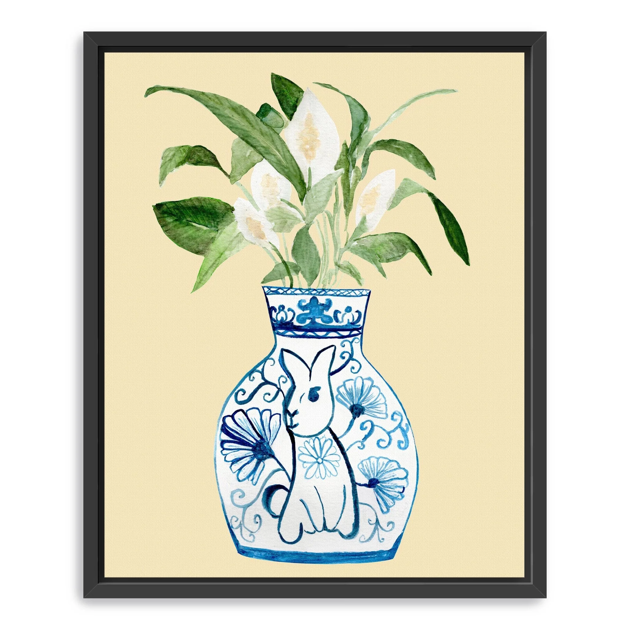 Year of the Rabbit Canvas Giclee Wall Art
