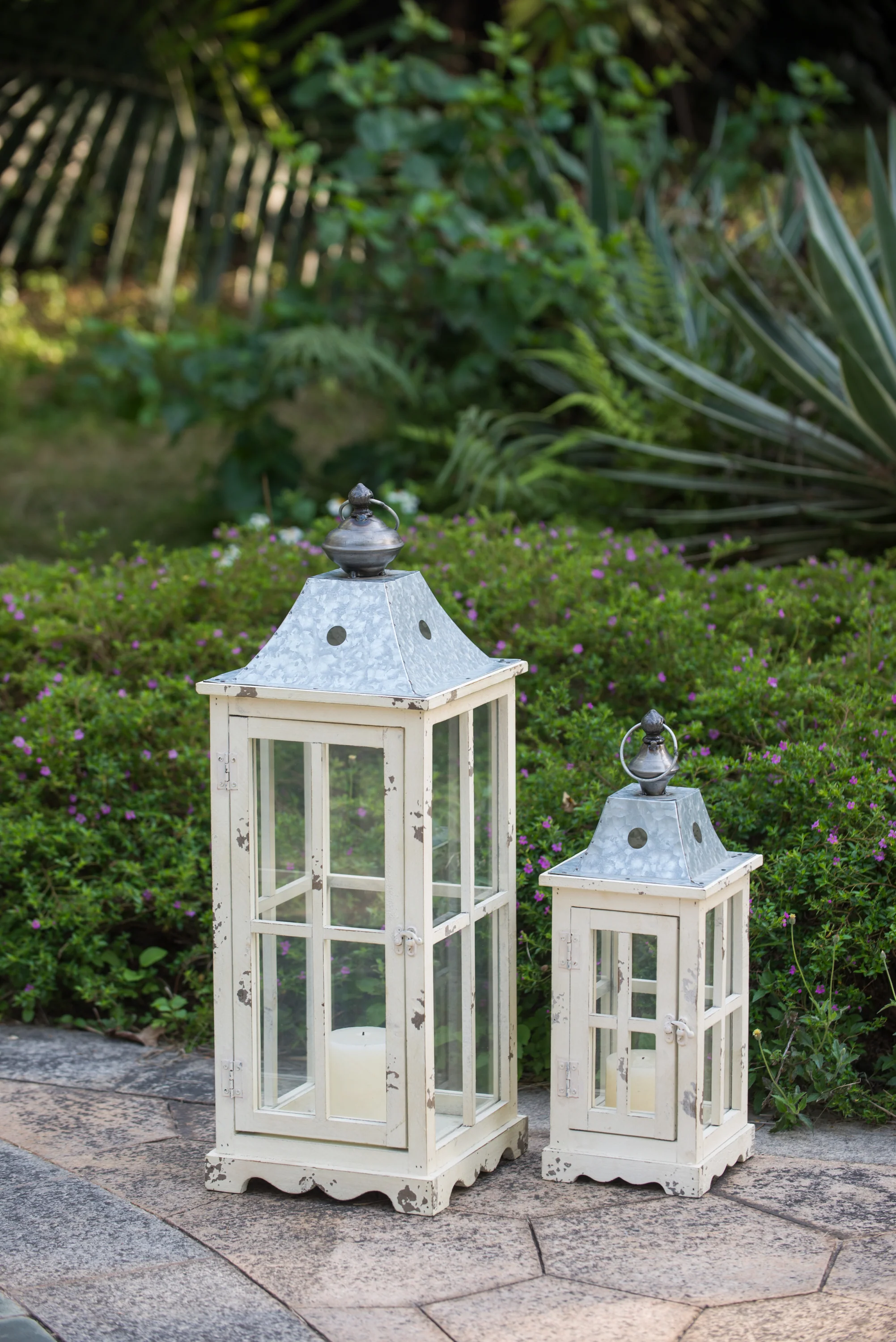 Classic White Lantern, Set of 2