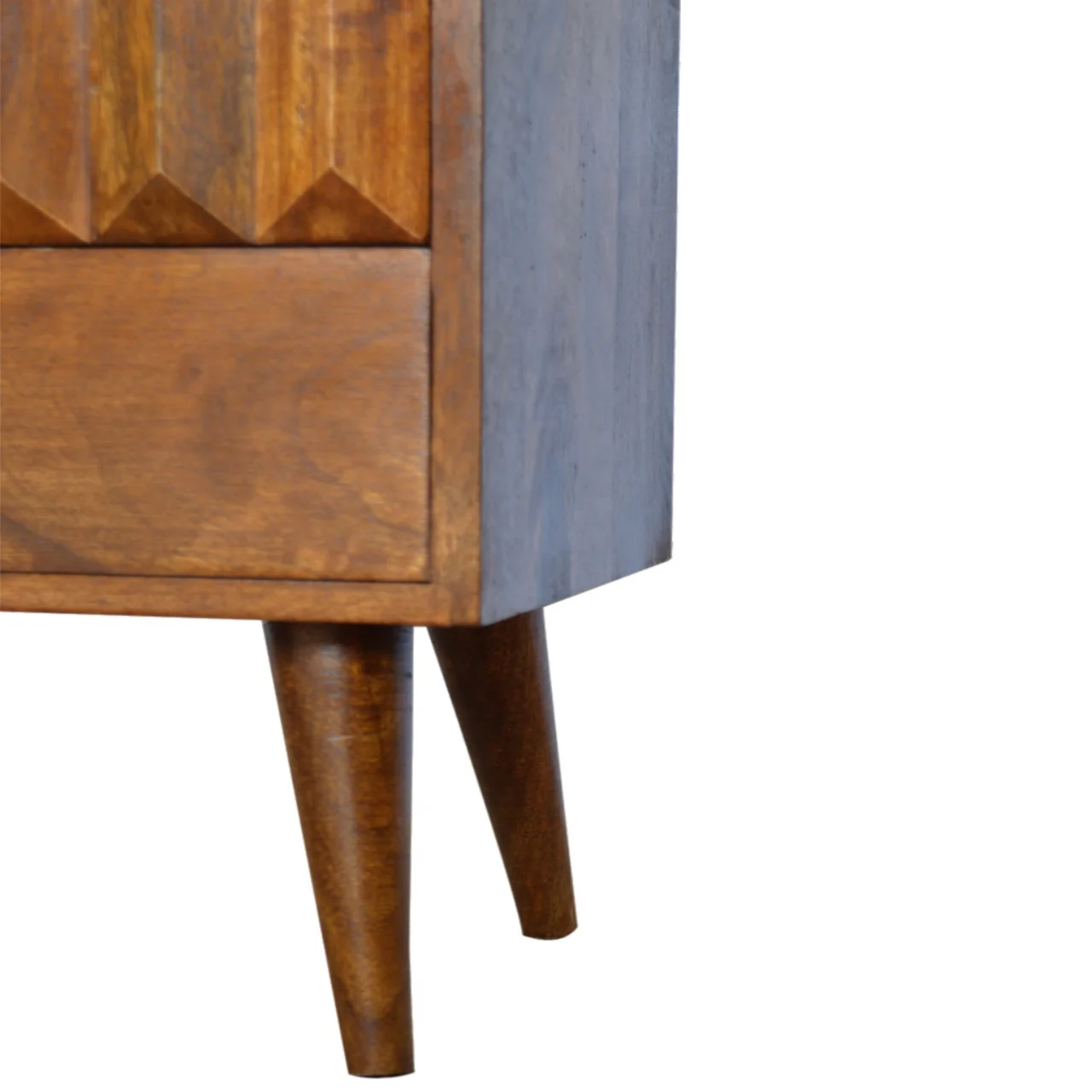 Chestnut Prism Bedside Nightstand