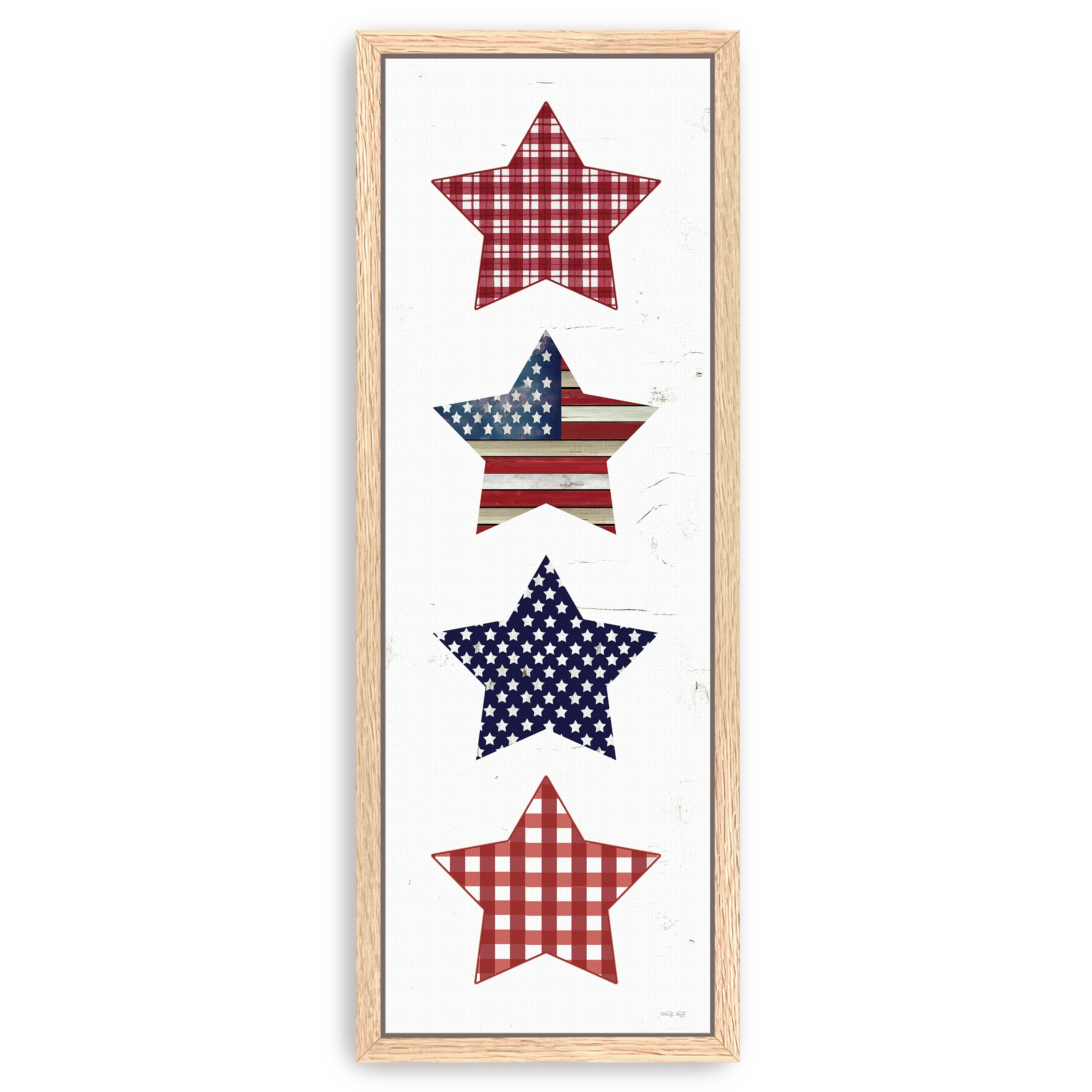 Patriotic Stars Canvas Giclee