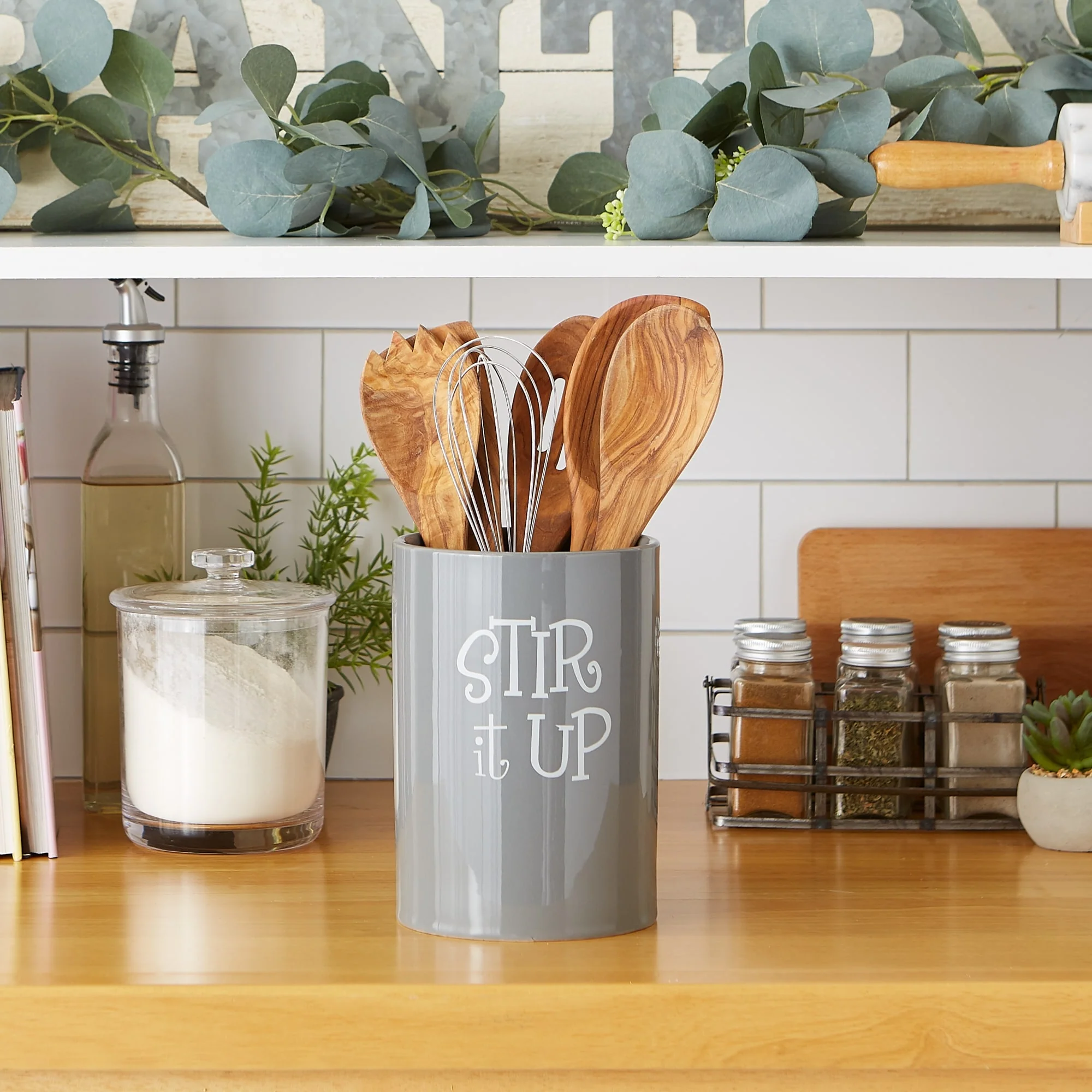 DII Stir It Up Ceramic Utensil Holder