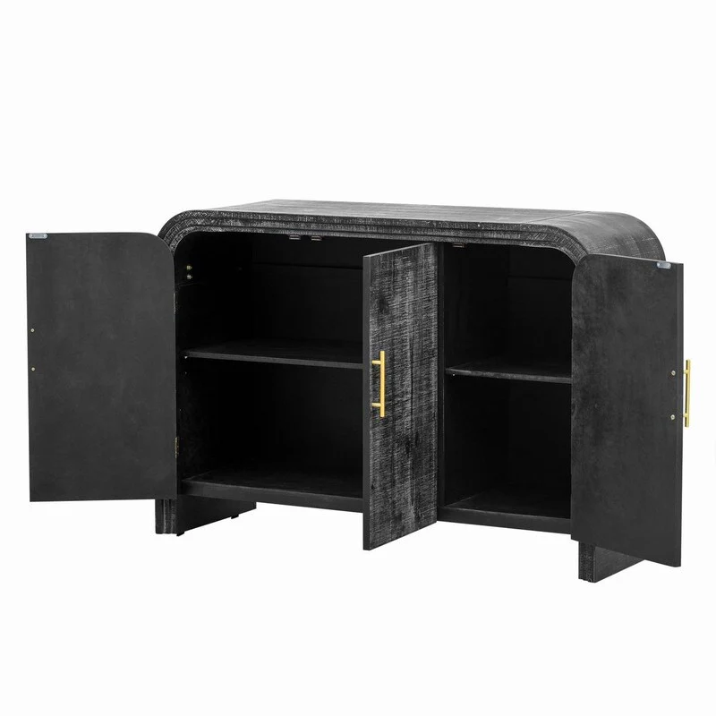 47.2''W Sideboard with Gold Handles and Adjustable Dividers - N/A
