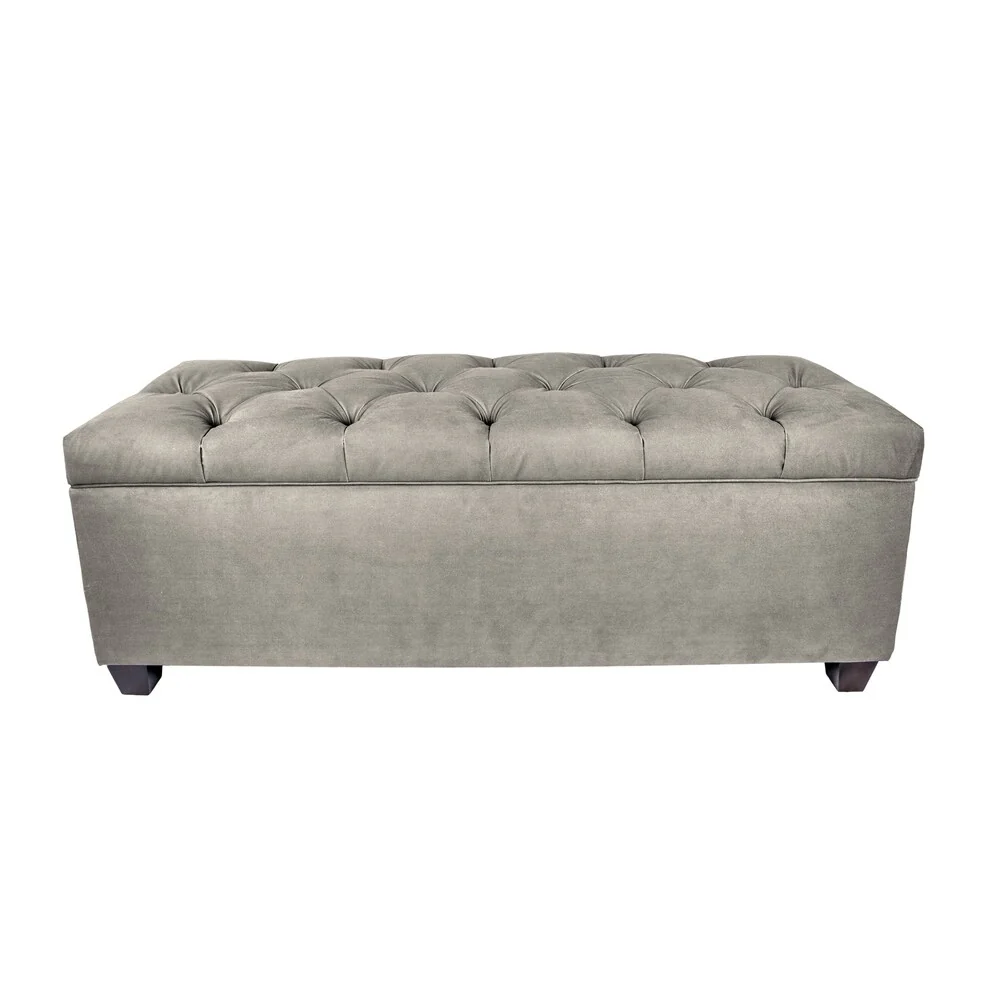 MJL Furniture-Sole Secret Obsession Diamond-tufted Shoe Storage Bench
