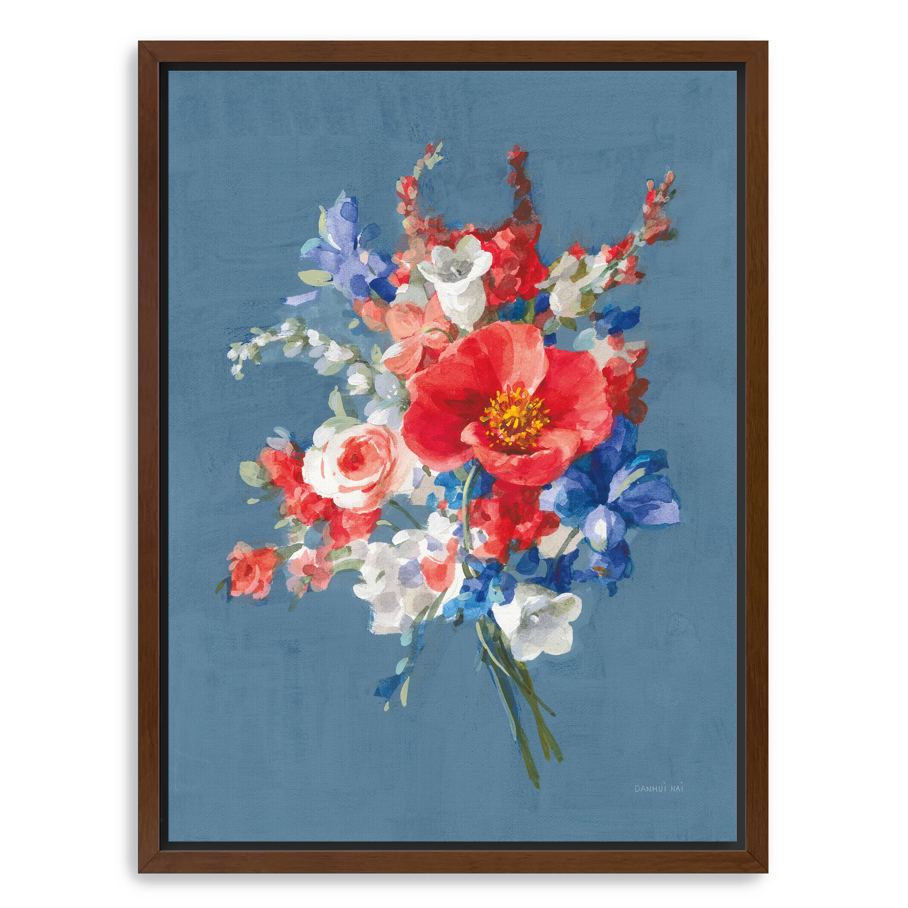July Bouquet Canvas Giclee
