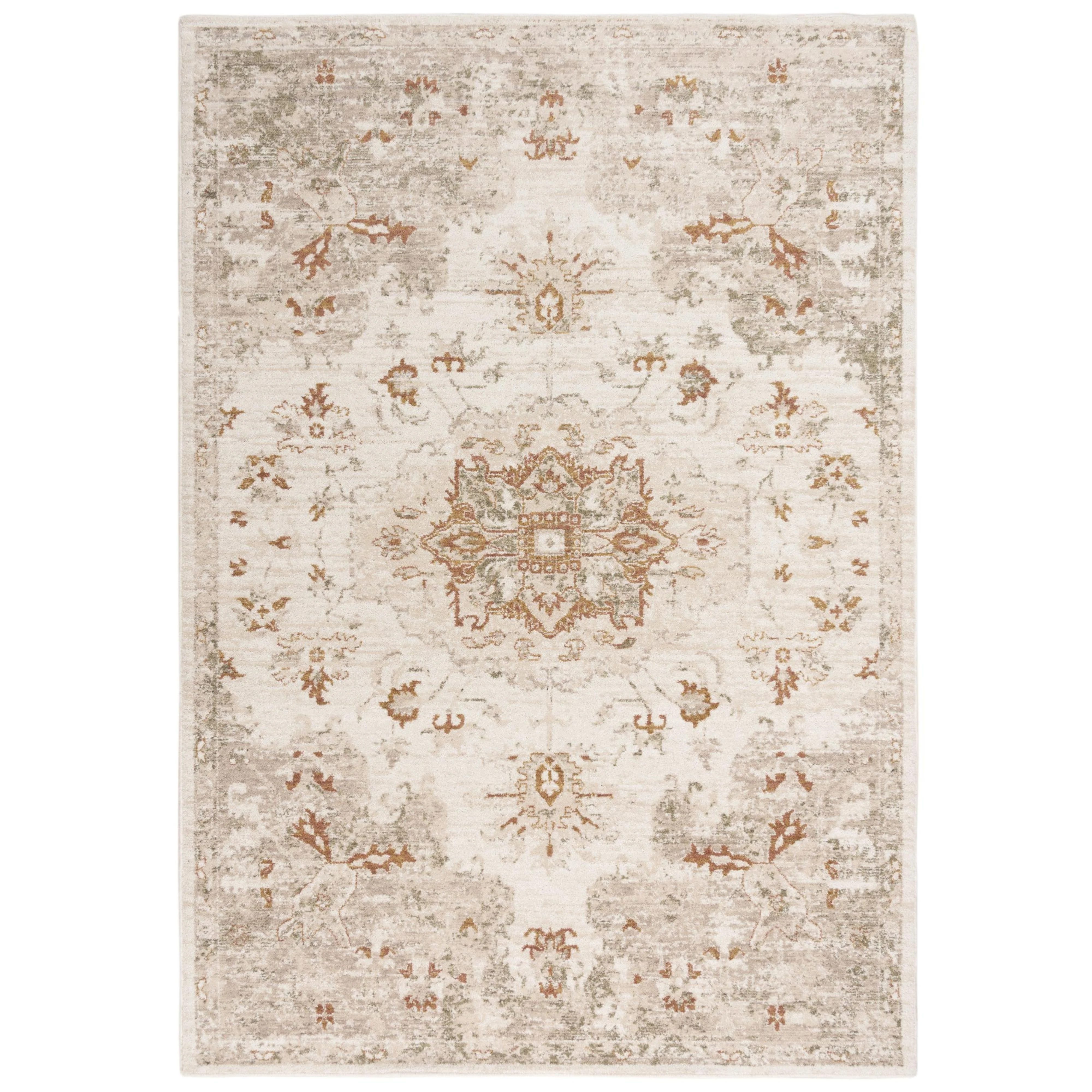 Ventura Power Loomed 100% Wool Medallion Area Rug