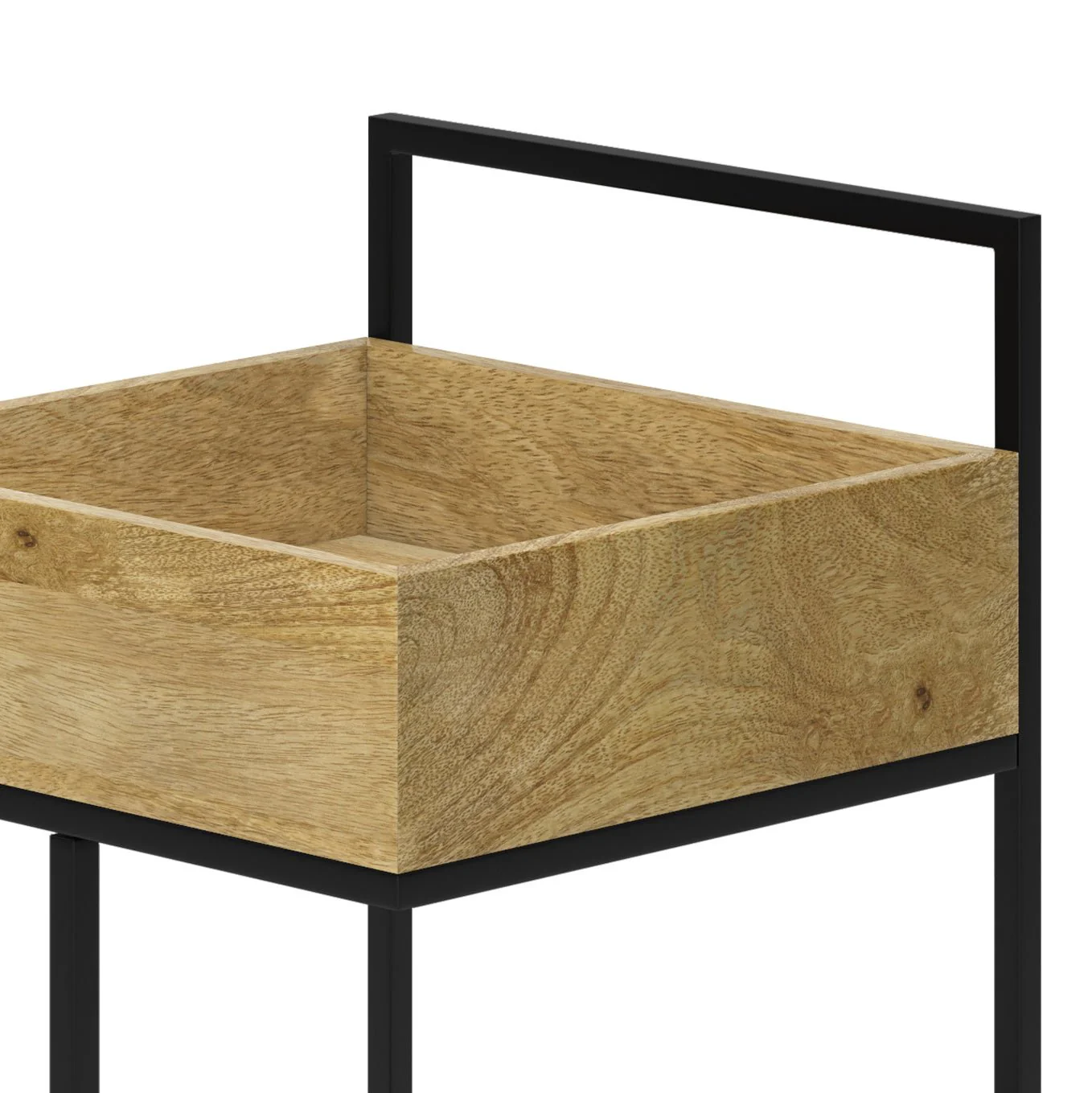 16 Bar Cart with Bottom Shelf and Locking Casters