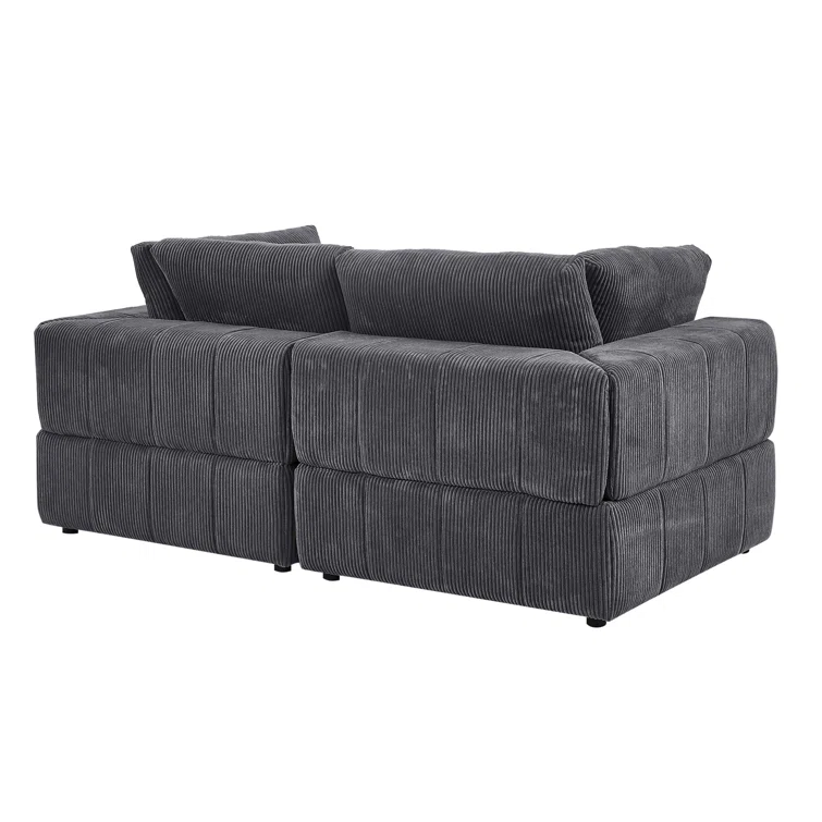 Aronas 79'' Corduroy Loveseat