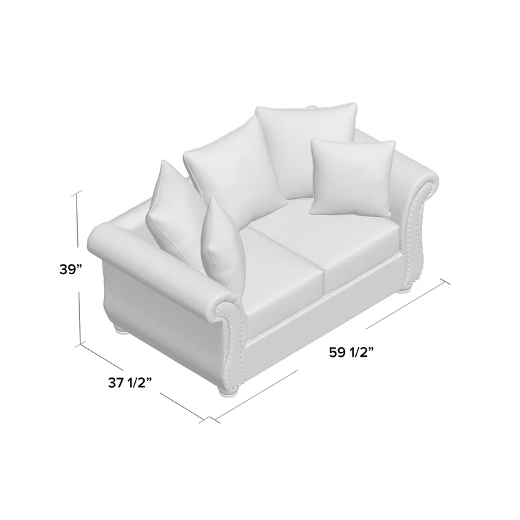 Claude 59.5'' Upholstered Loveseat