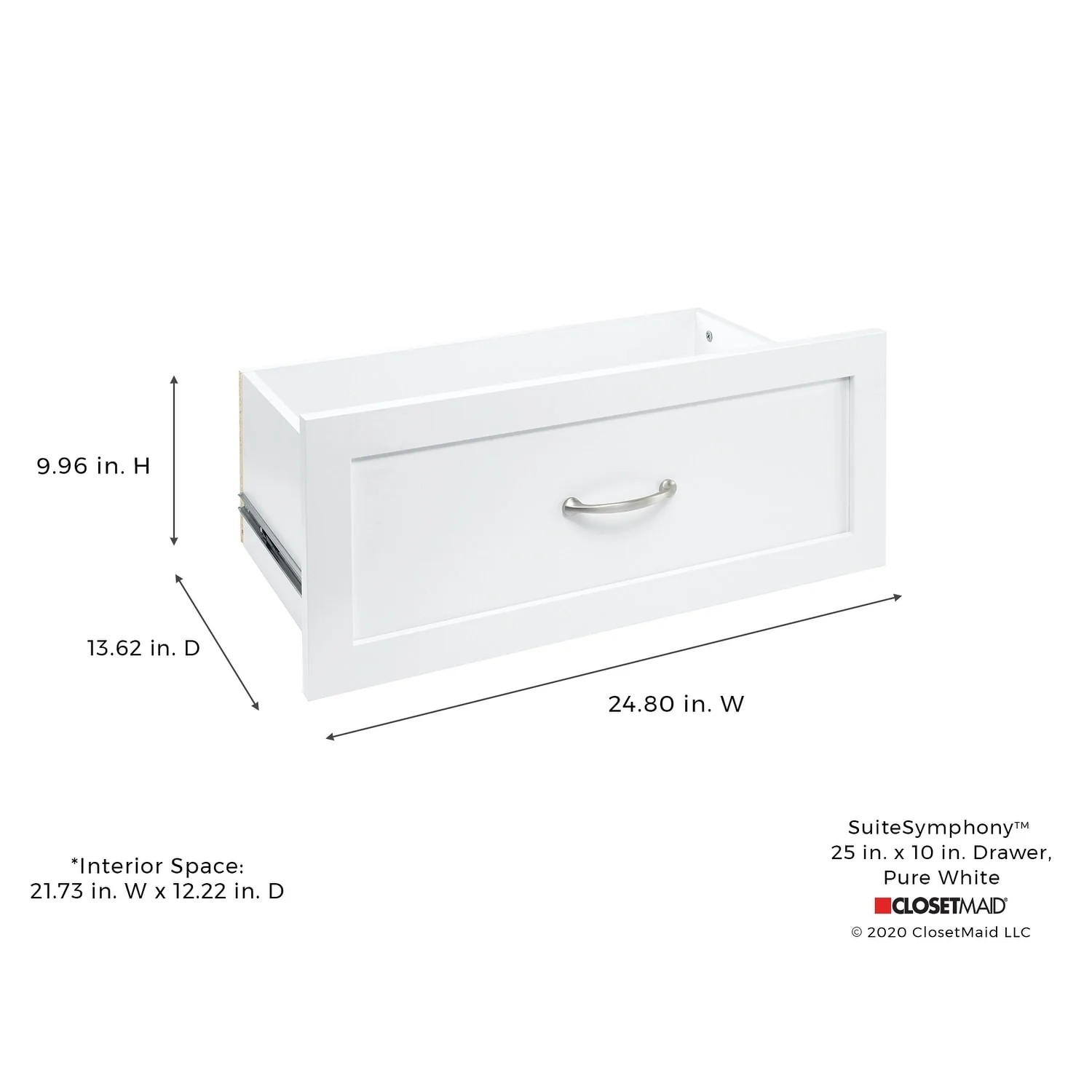 ClosetMaid SuiteSymphony 25-inch Wide x 10-inch High Drawer