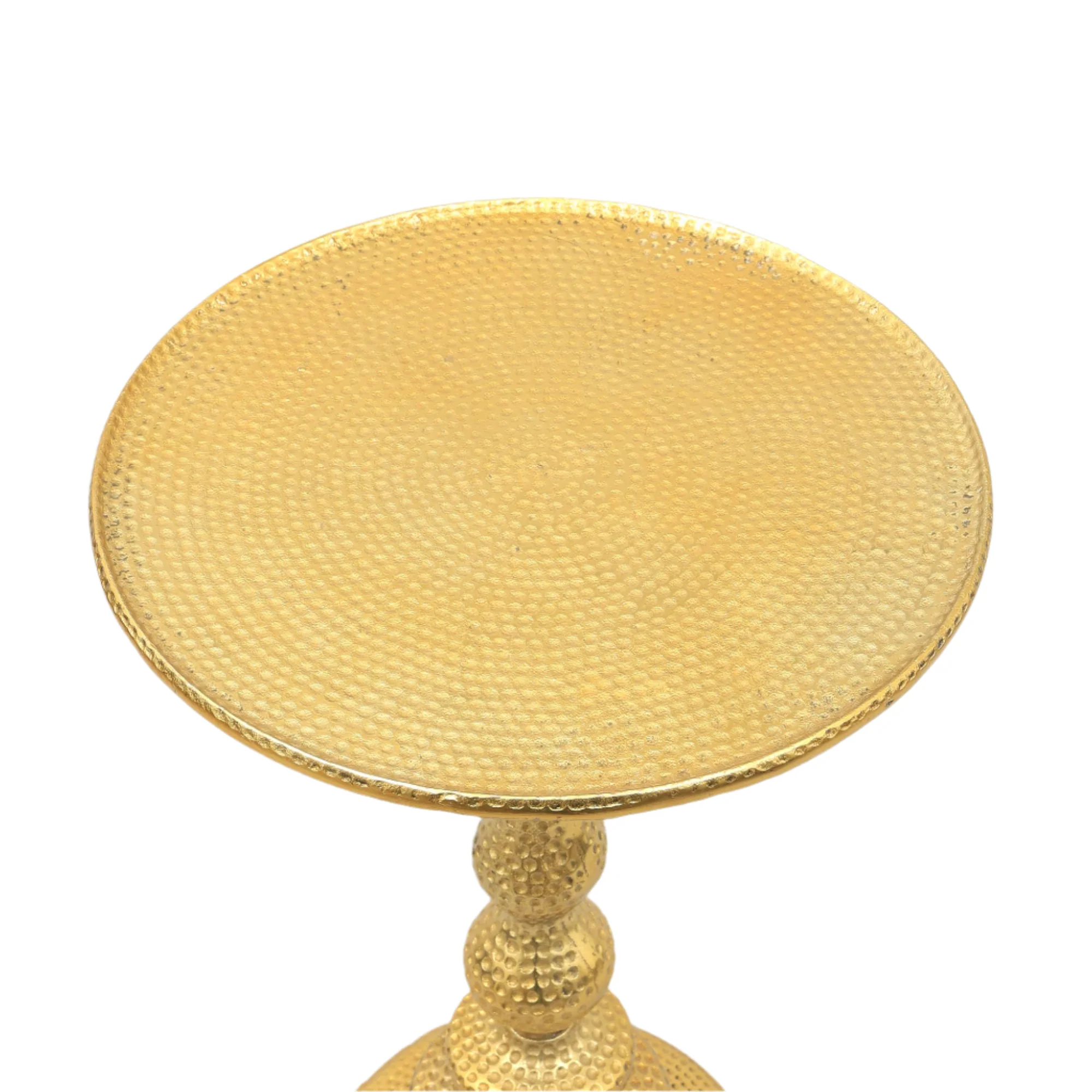 Decorative Aluminium Accent Side Table-16X16X24