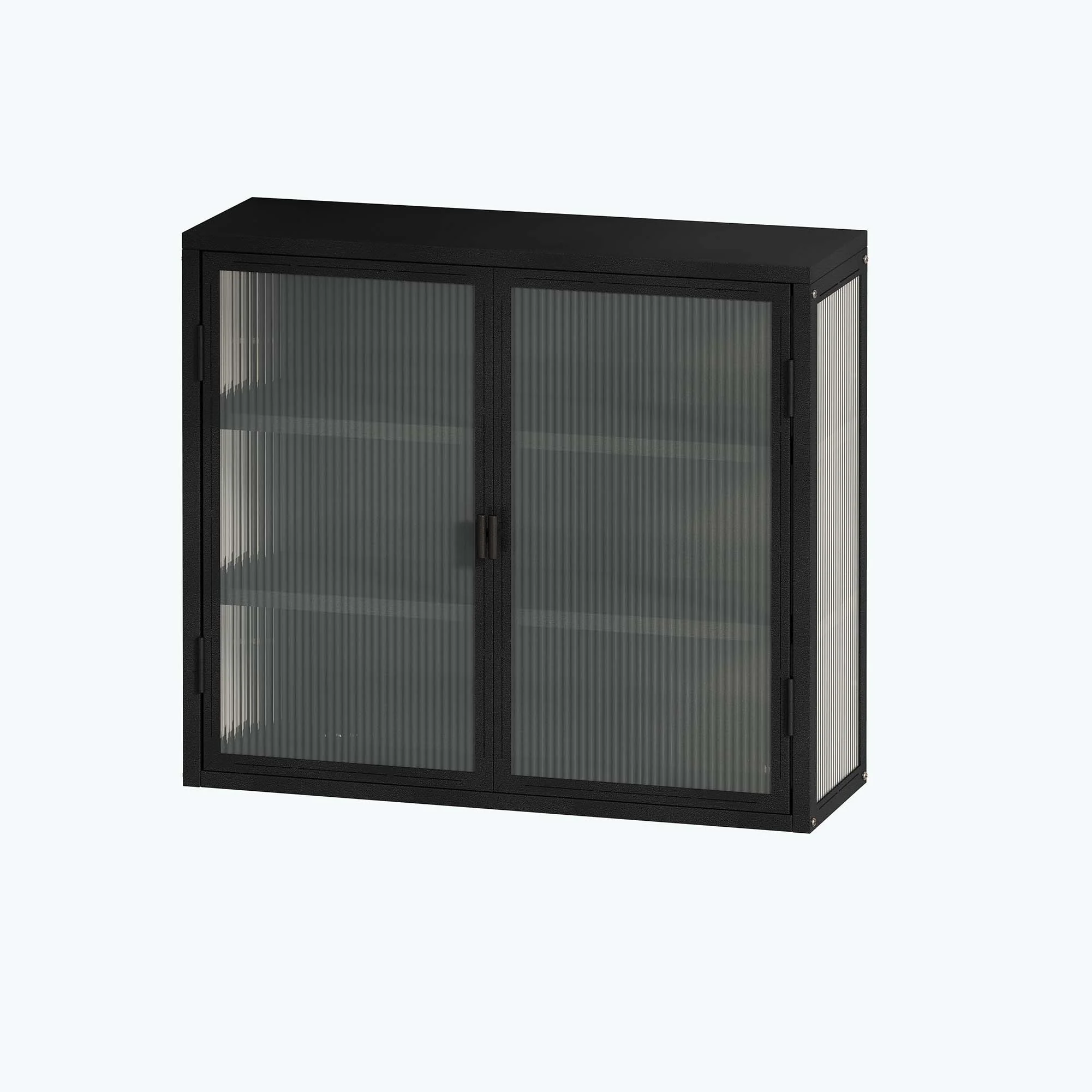 Retro Style Glass Door Wall Cabinet