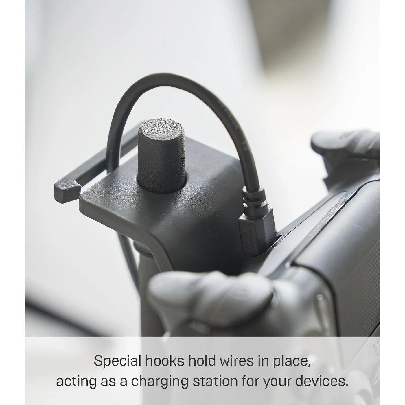 Yamazaki Home Controller Stand, Steel, Adjustable - L 6.69 x W 6.69 x H 15.16 inches