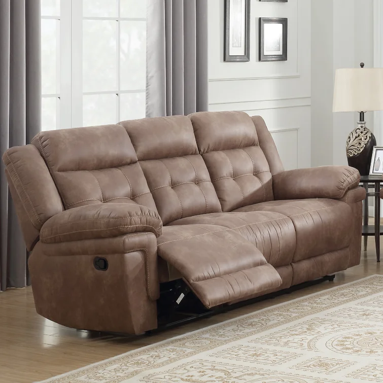 Elida 88'' Upholstered Reclining Sofa