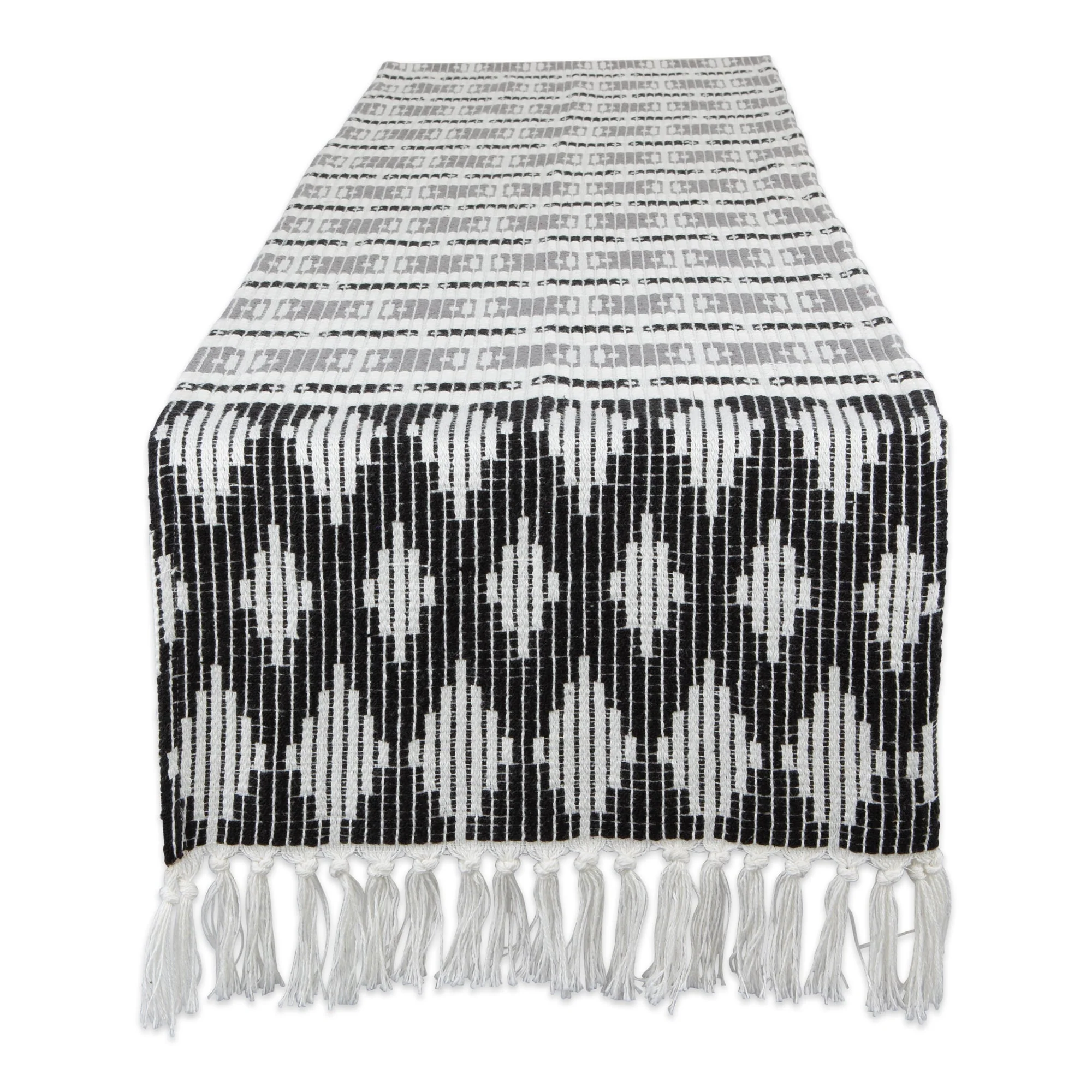 Black/Gray Colby Southwest Table Runner 15X72