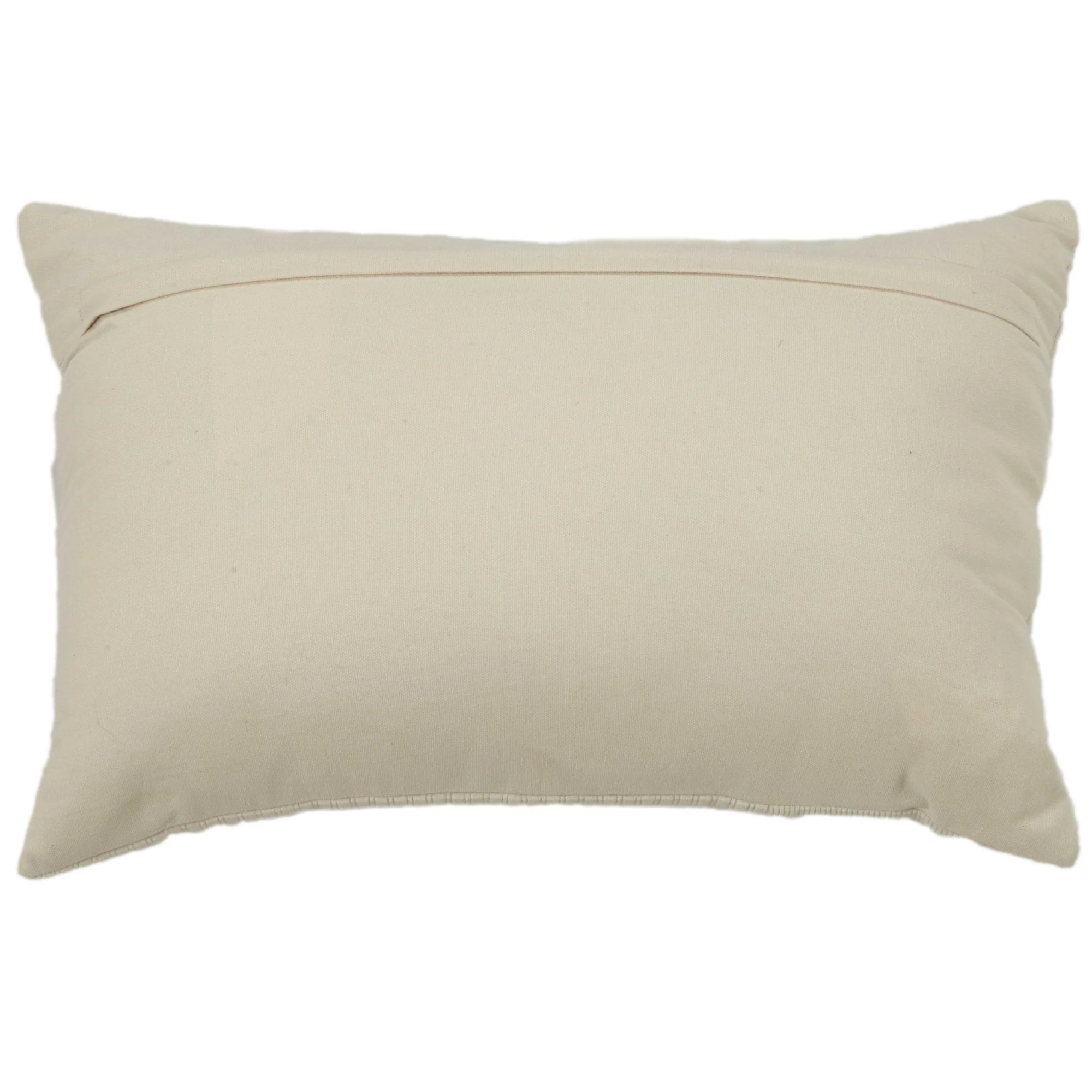 Woven 100% Cotton Solid Decorative Throw Pillow