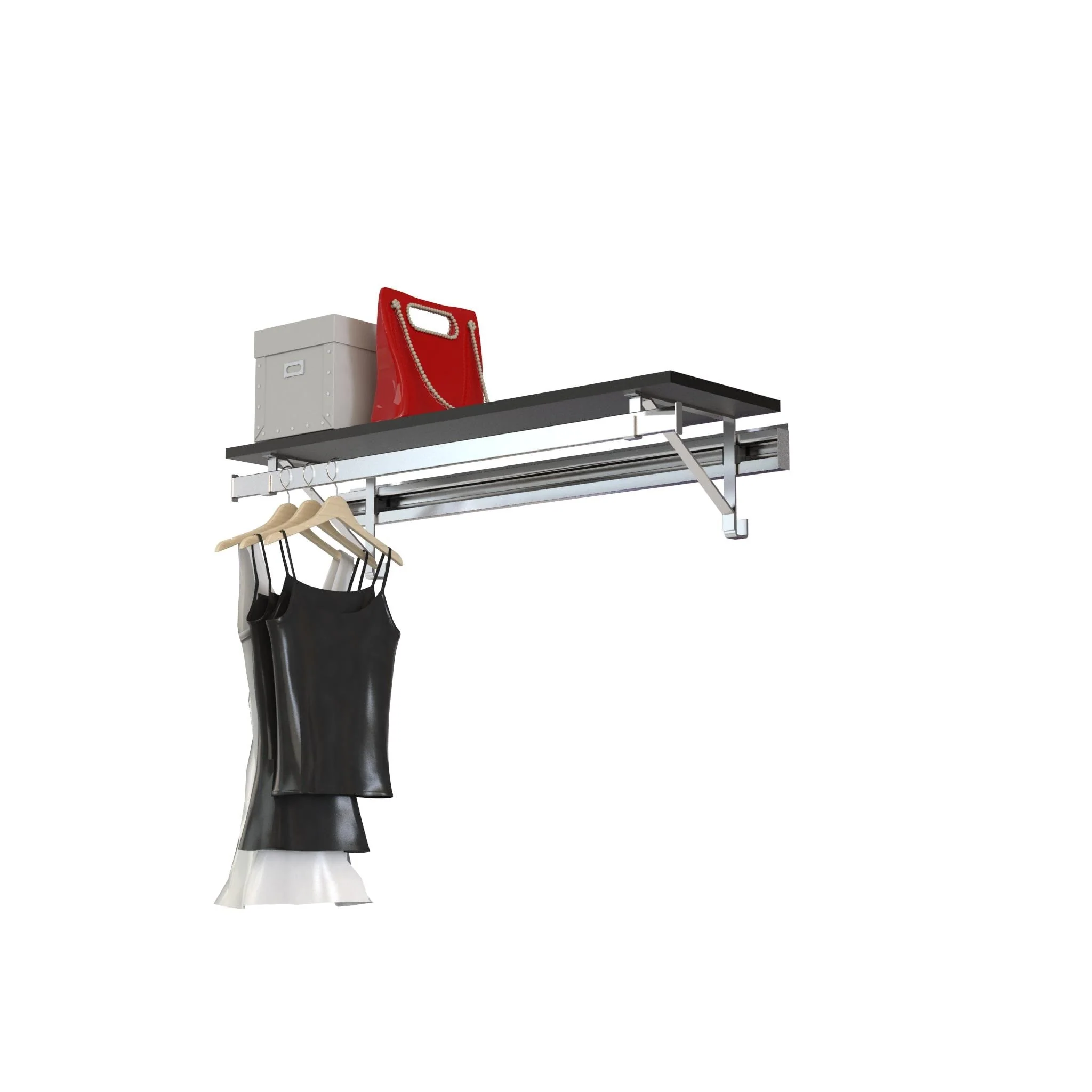 arrange a SPACE RCMSY Single Shelf-Hang Closet System