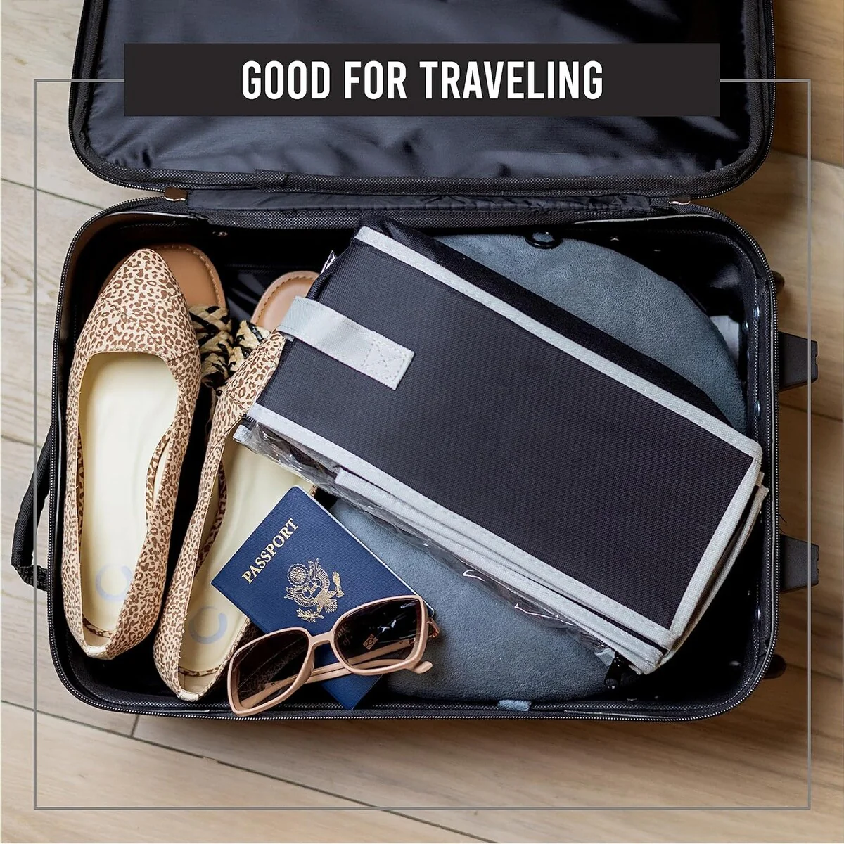 HOLDN' STORAGE Under Bed Shoe Organizer - Set of 2, Tear-Resistant 600D Material - Holds Up to 32 Pairs of Shoes