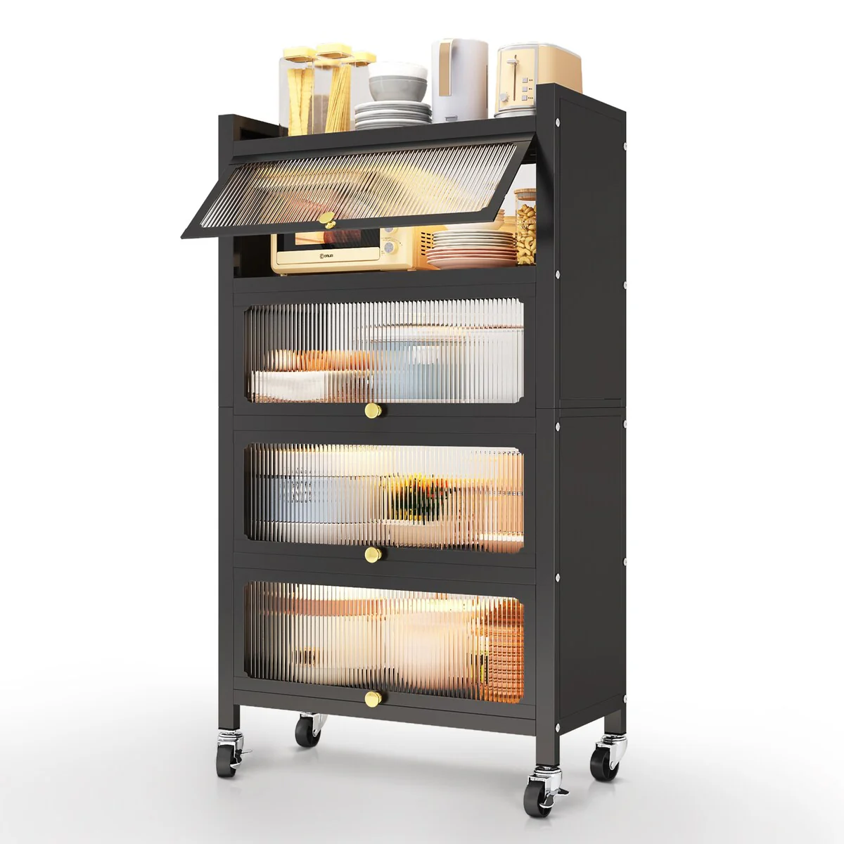 MEGA CASA 5 - Layer Steel Accent Cabinet with Door - N/A