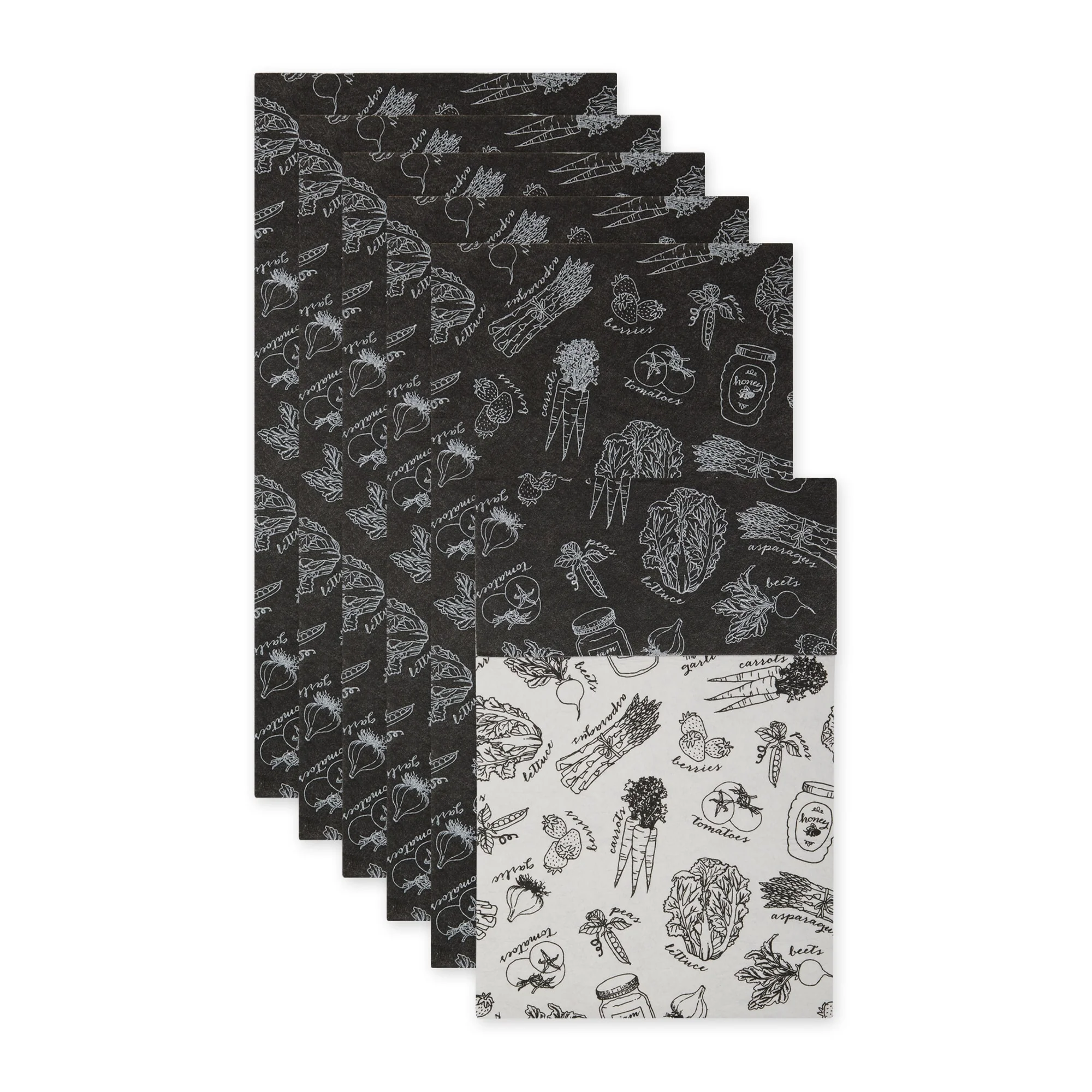 DII Nautical Blue Market Print Fridge Liner (Set of 6)