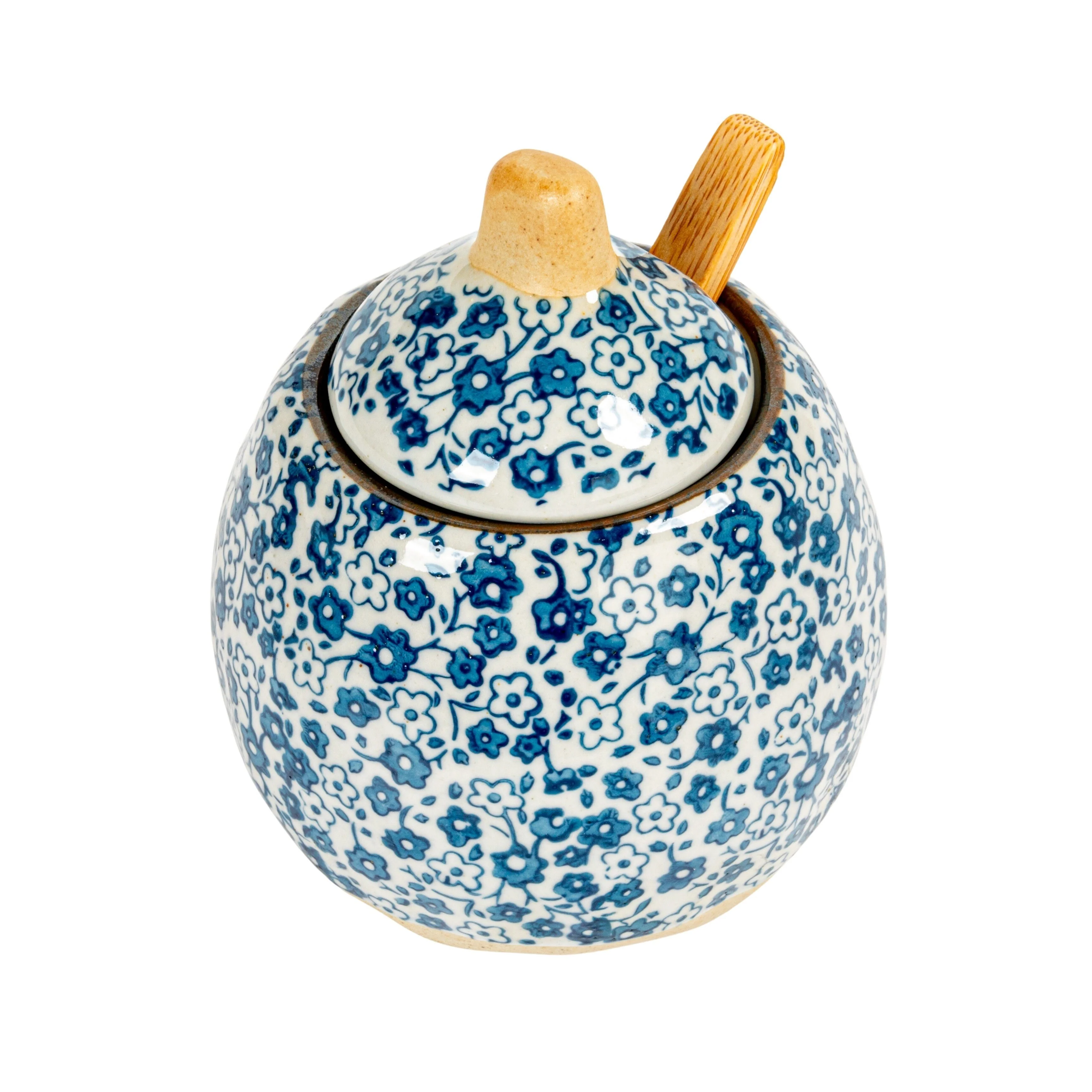 Hand-Painted Stoneware Sugar & Creamer (Set of 2 Pieces)
