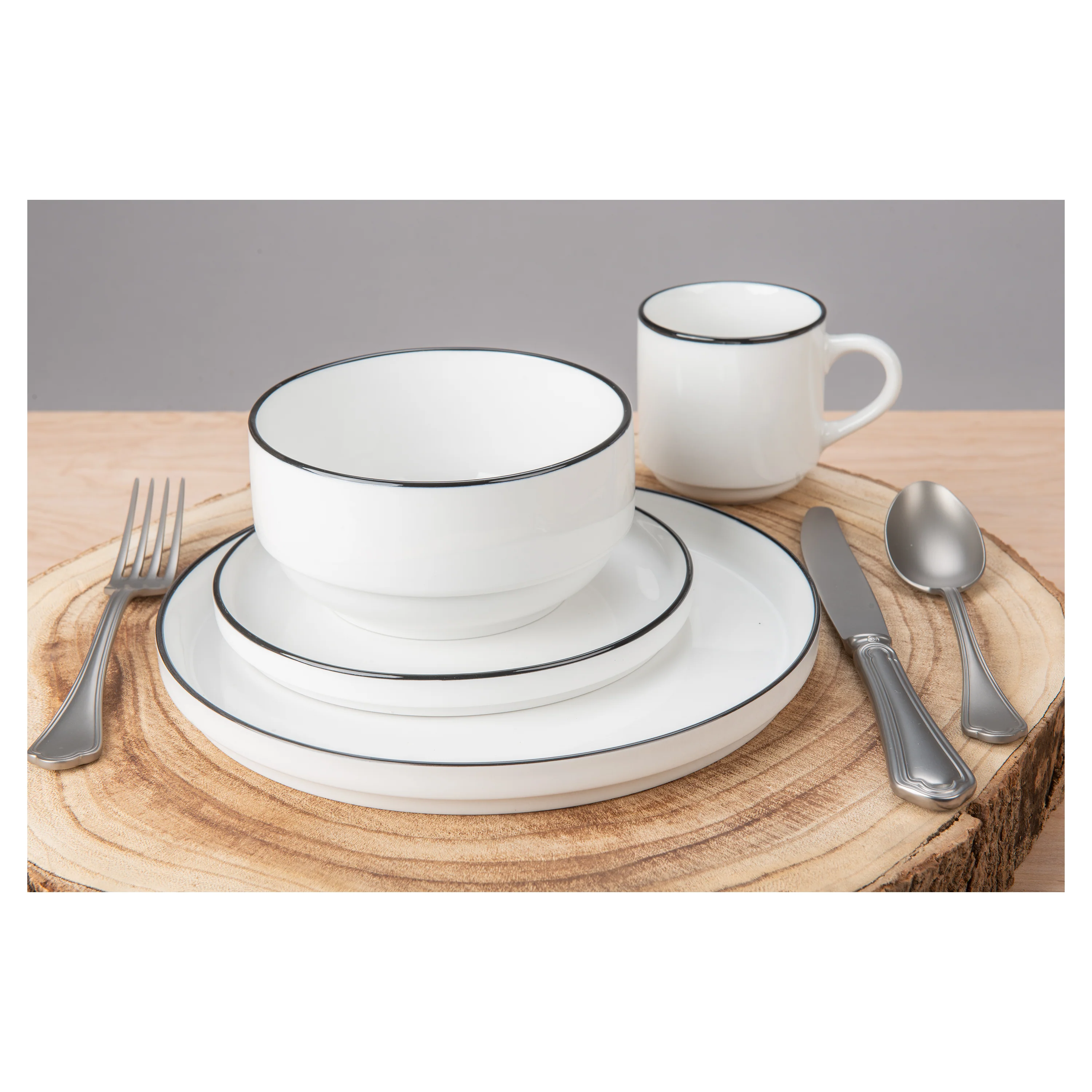 Stackable 16 Piece Dinnerware Set