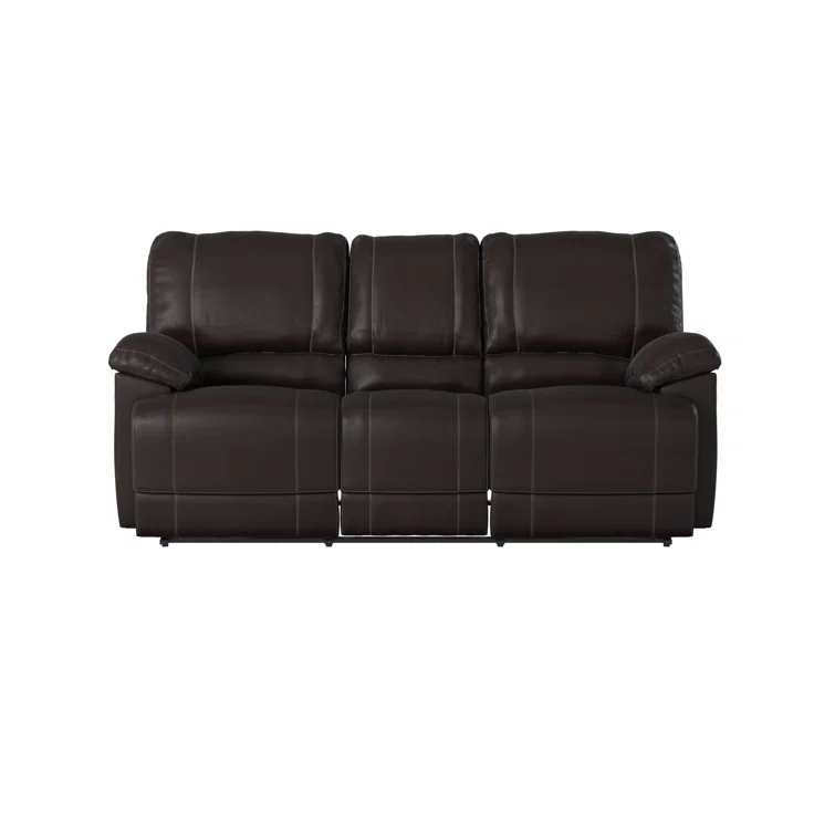 Taniyha 81'' Faux Leather Reclining Sofa