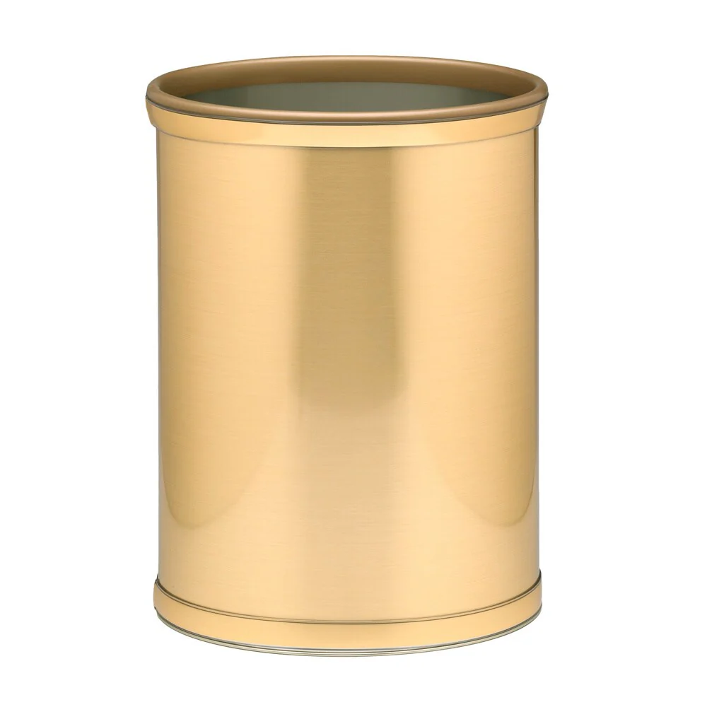 Mylar Metallic 14-inch Oval Waste Basket