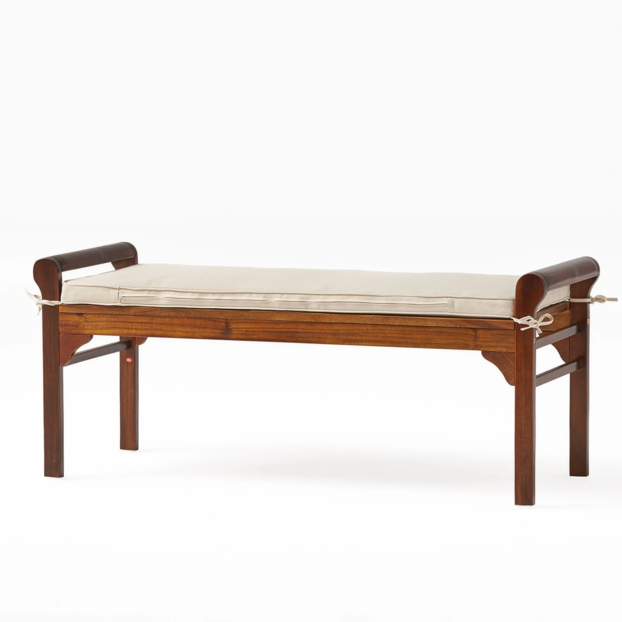 Bench with Cushion and Acacia Wood Frame