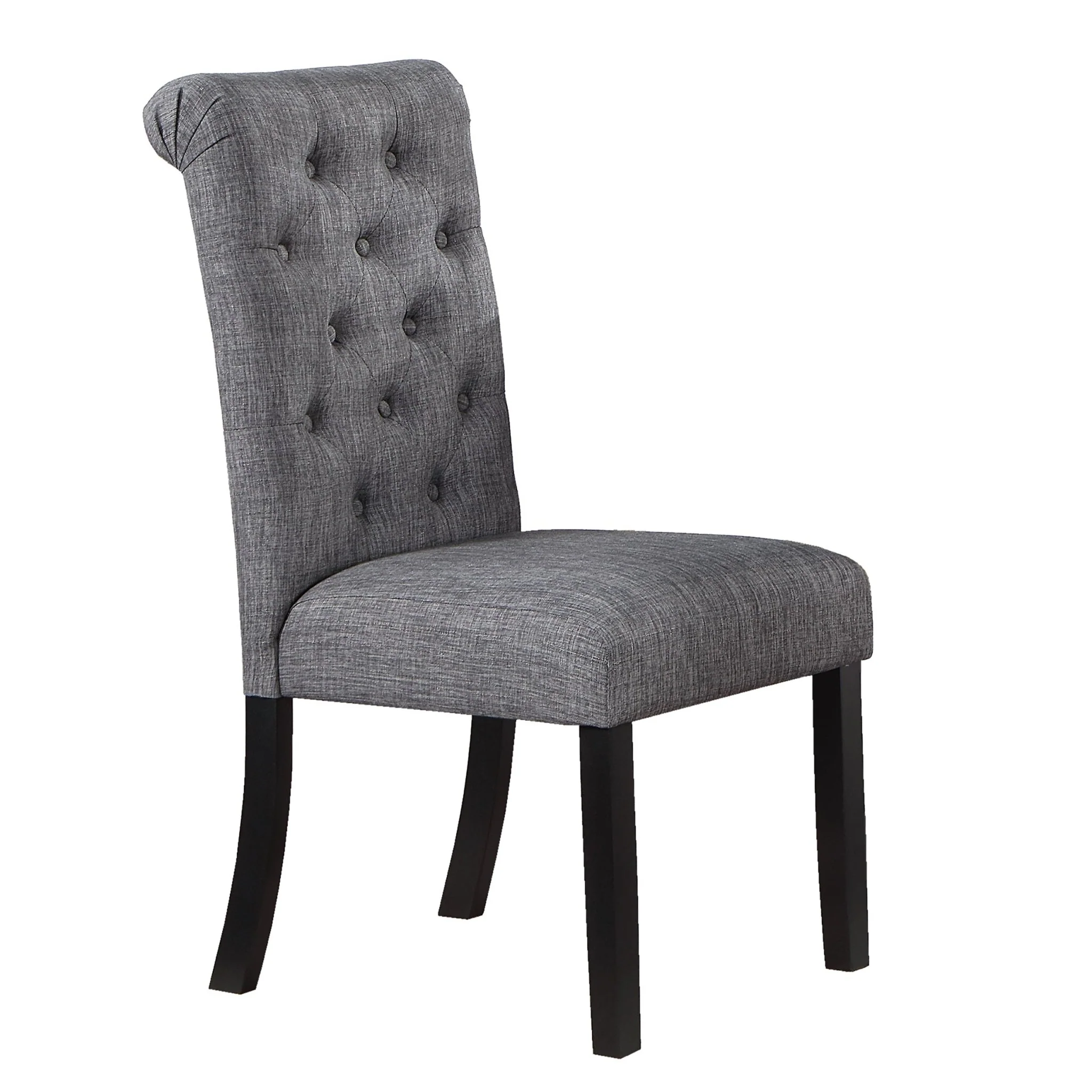 Dining Chairs with Plush Cushion and Tufted Back, Set of 2