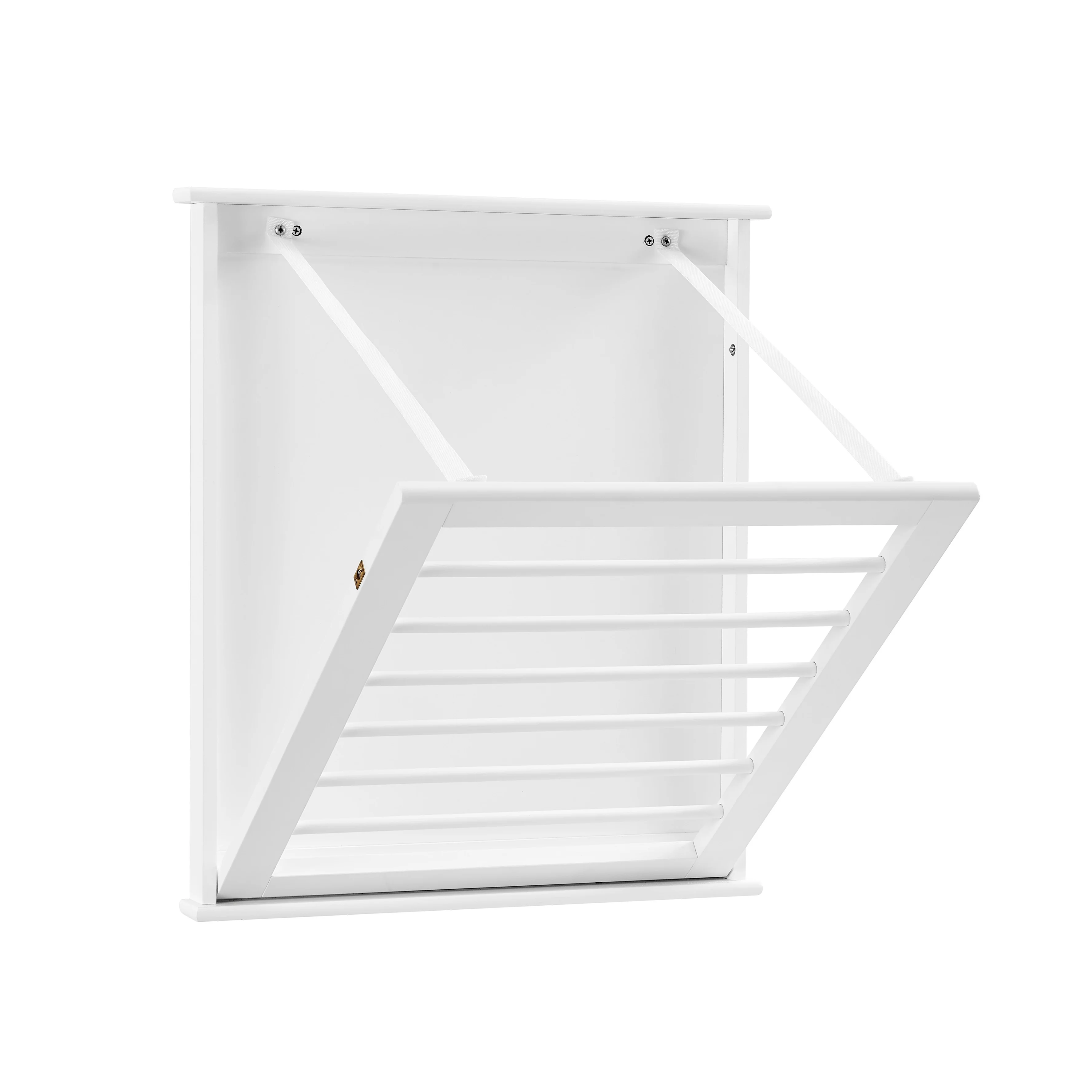 Danya B. Folding Wall Mounted Drying Rack - White