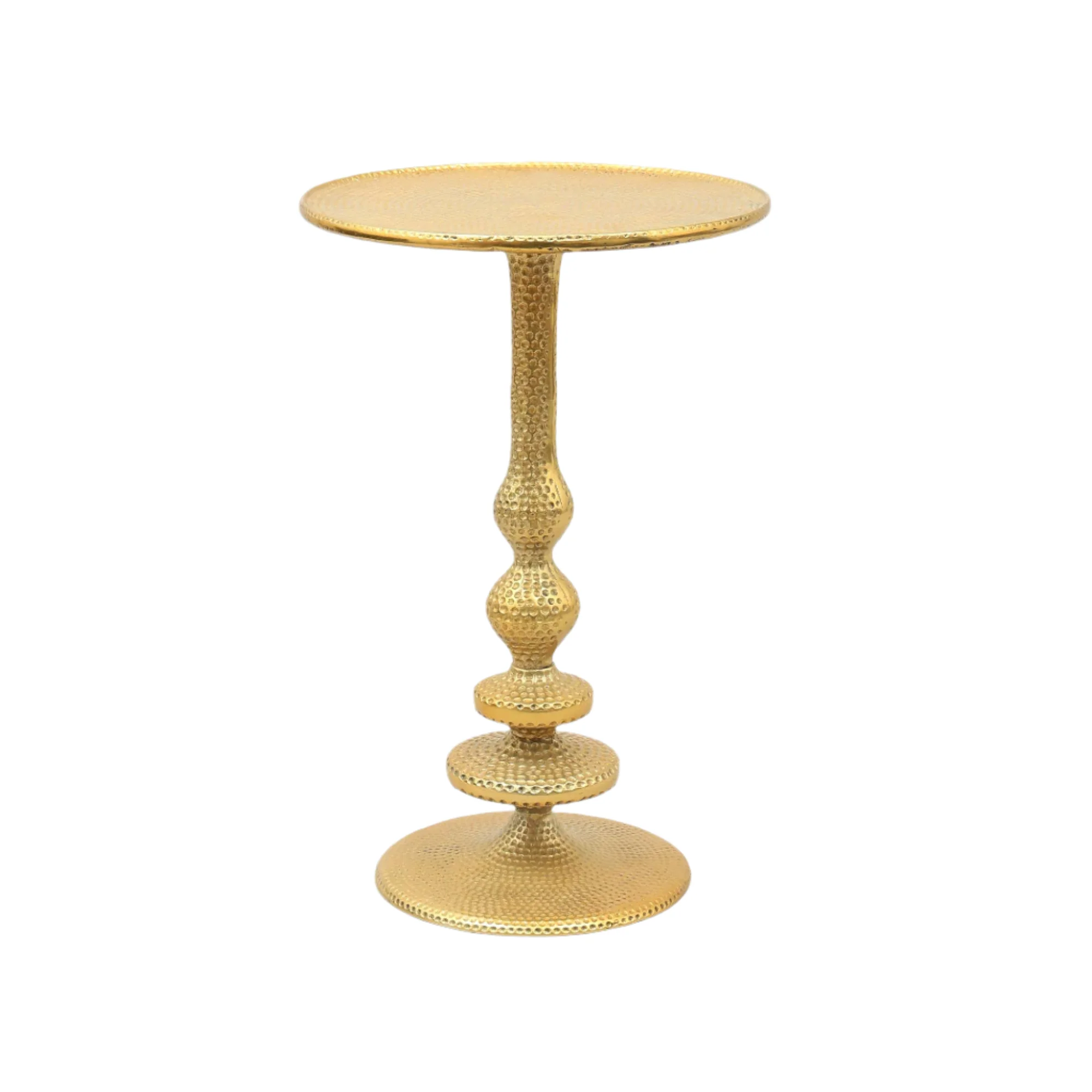 Decorative Aluminium Accent Side Table-16X16X24