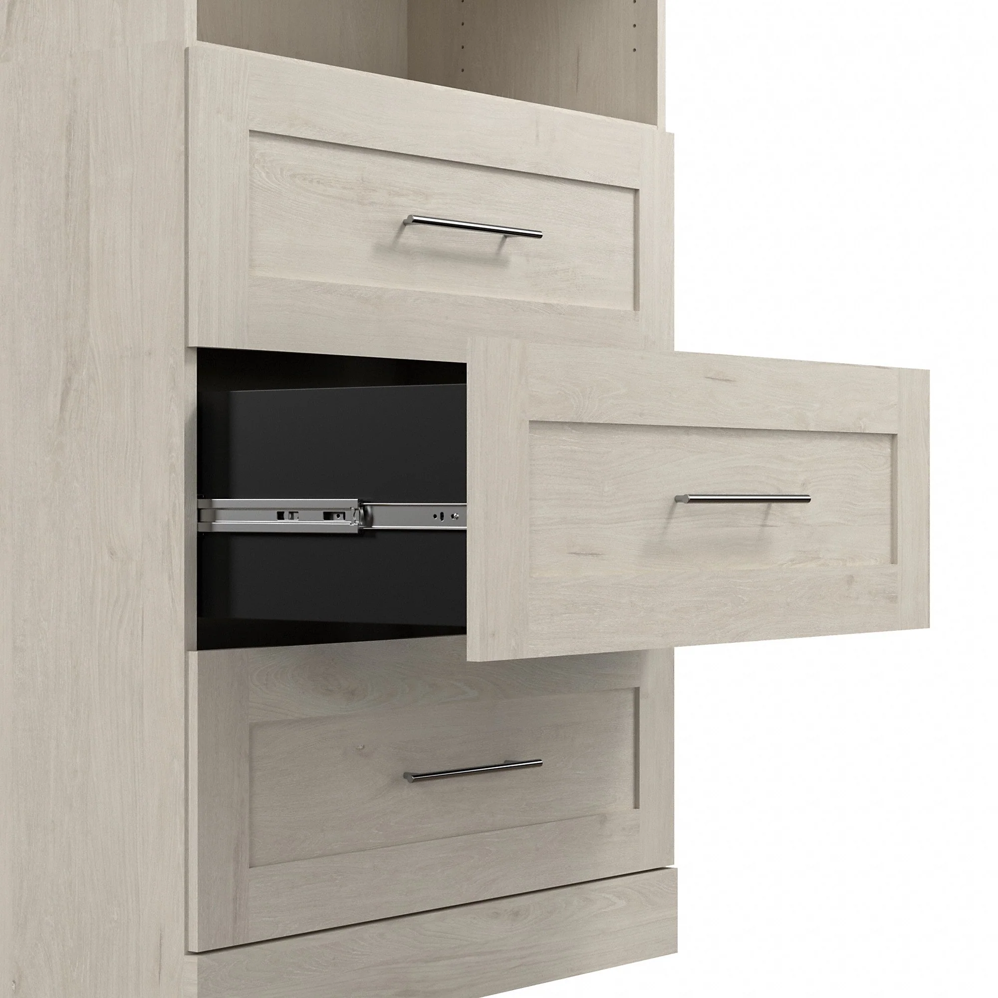 Pur 86W Closet Organization System with Drawers by Bestar - 86