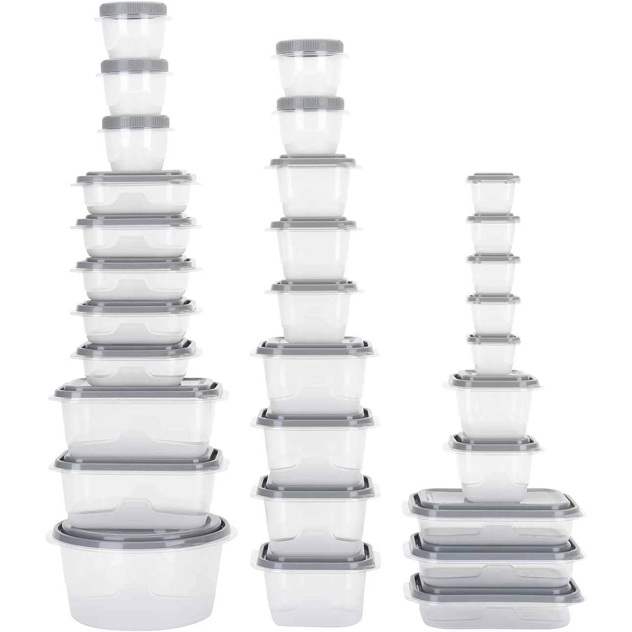 BPA-Free Plastic Food Storage Containers with Lids