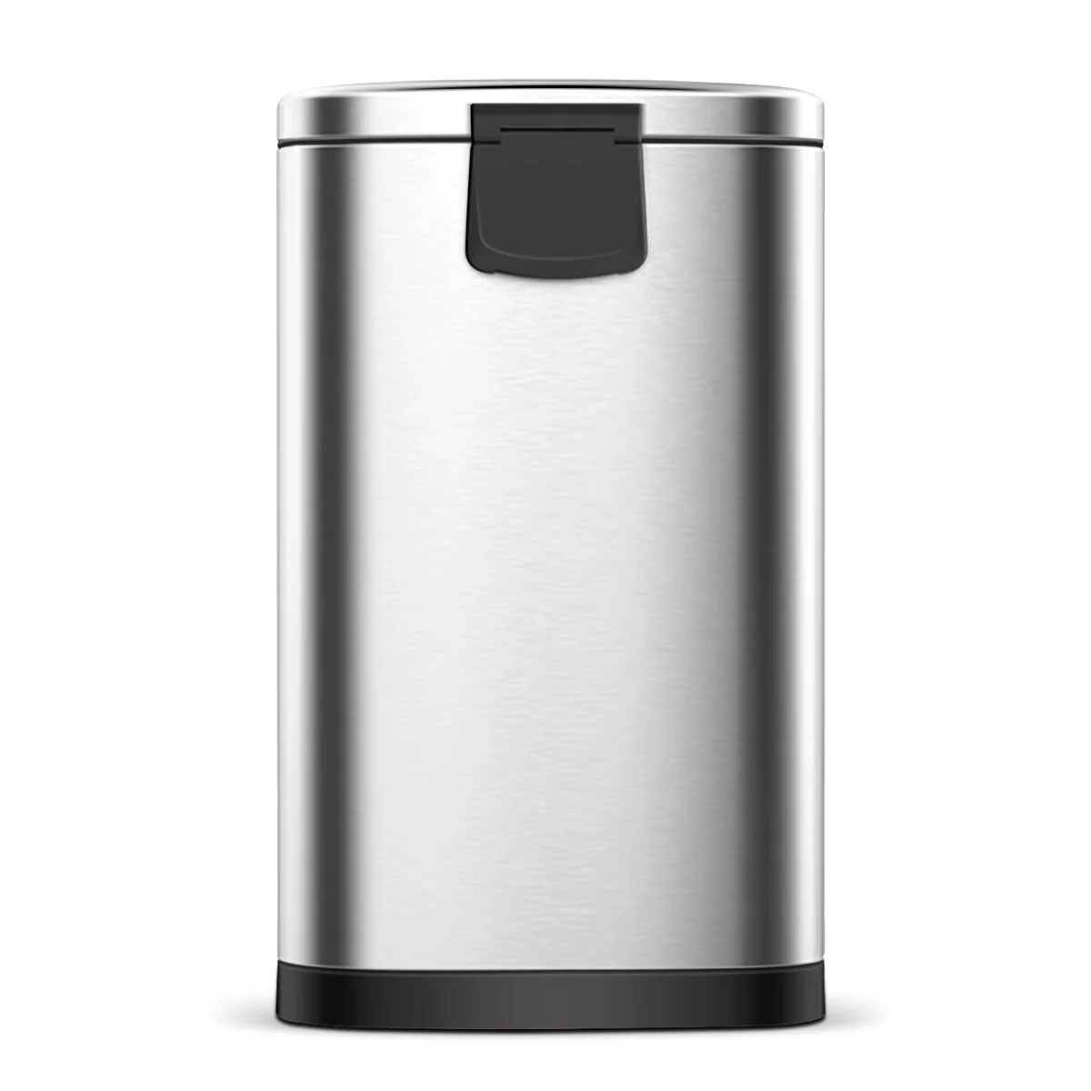 INNOVAZE 1.6 gallon/6 liter 3.2 gallon/12 liter fingerprint free brushed stainless steel semi-round step-on trash can