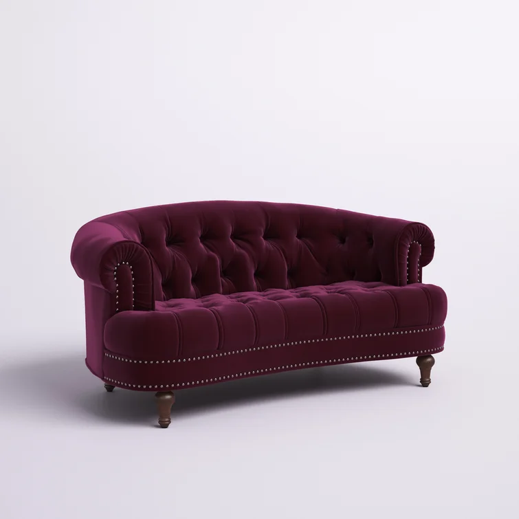 Joannes 68.5'' Velvet Loveseat